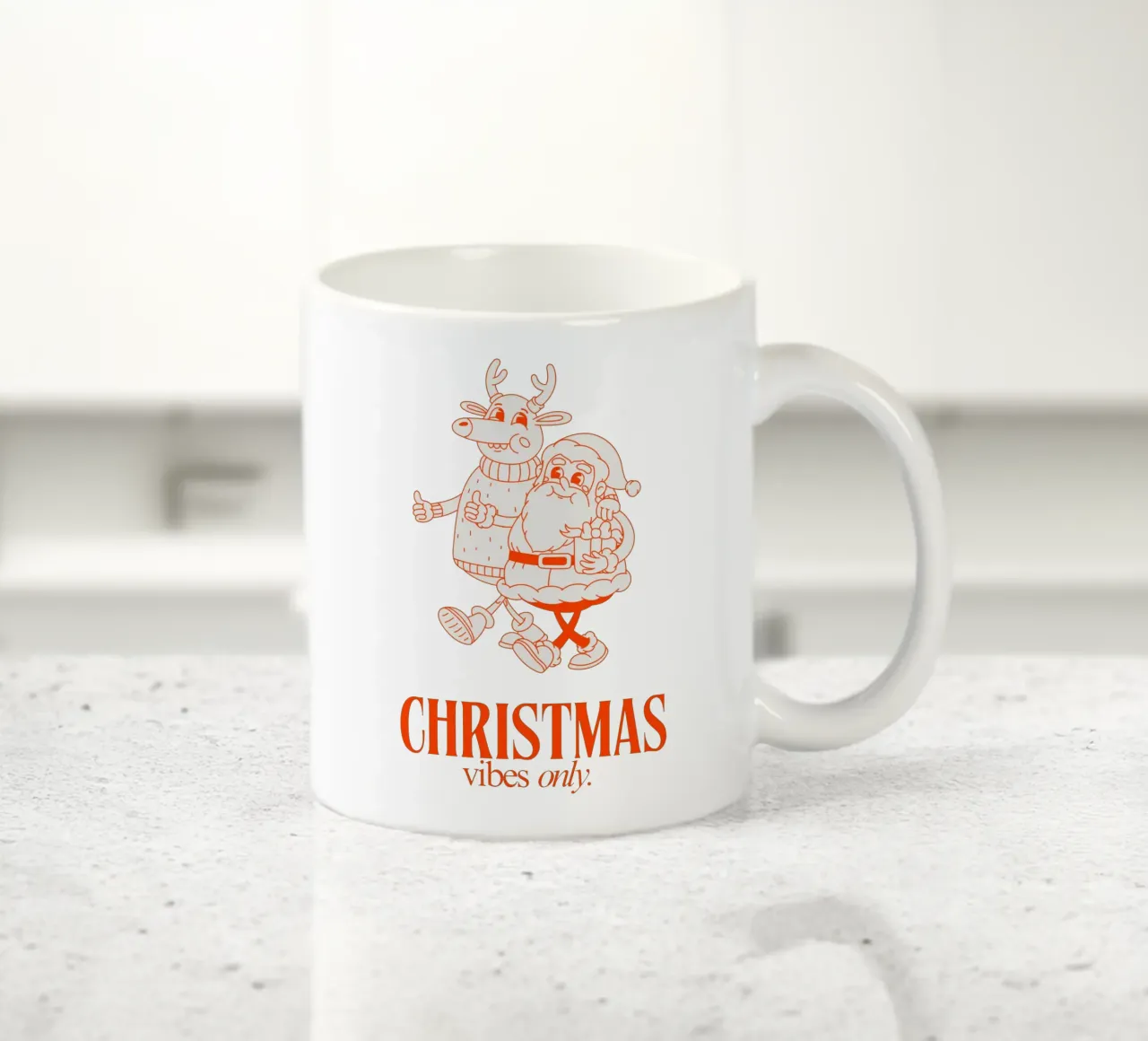 CHRISTMAS VIBES ONLY tazza in ceramica da Christmas Gift Shop