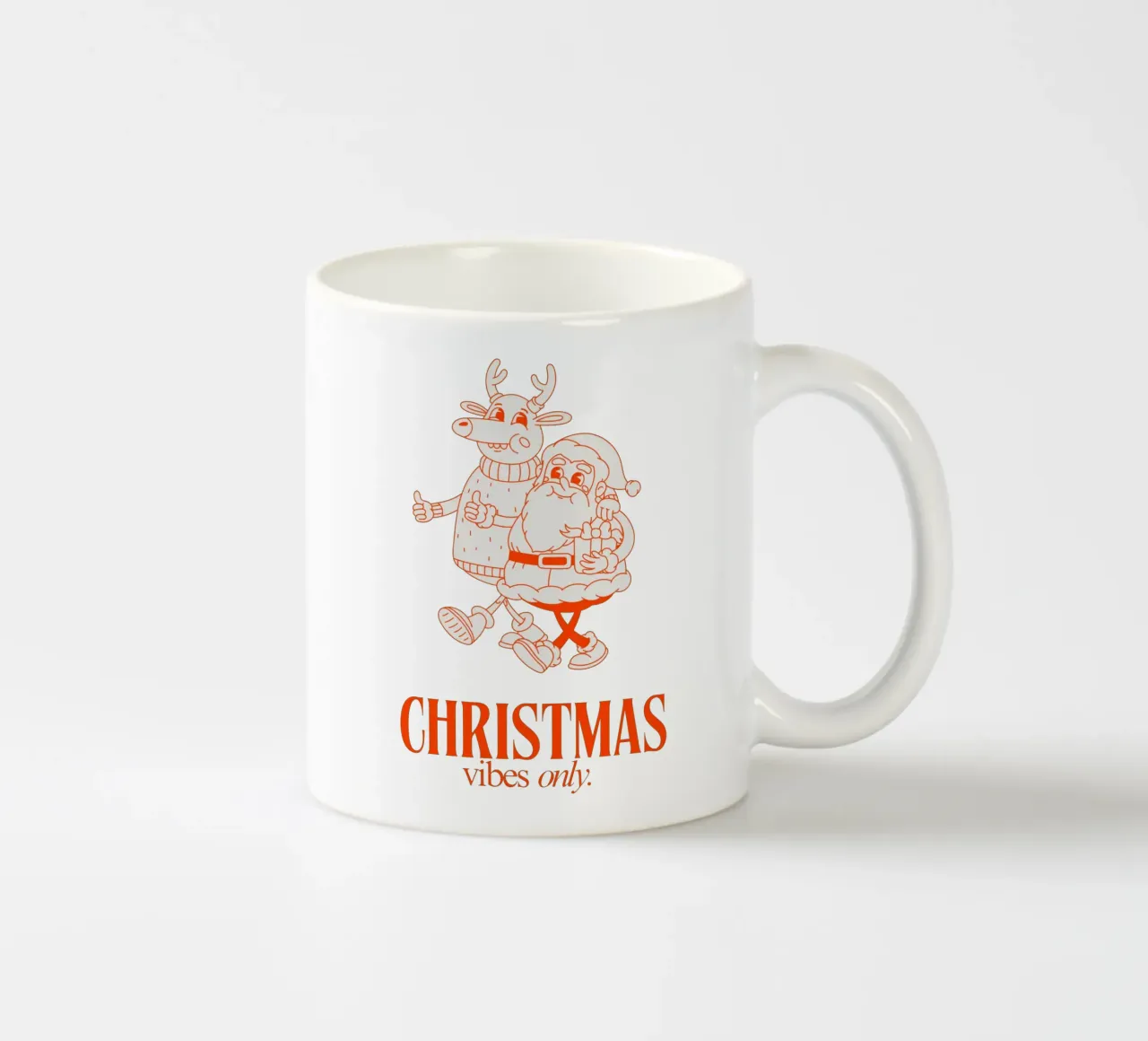 CHRISTMAS VIBES ONLY tazza in ceramica da Christmas Gift Shop