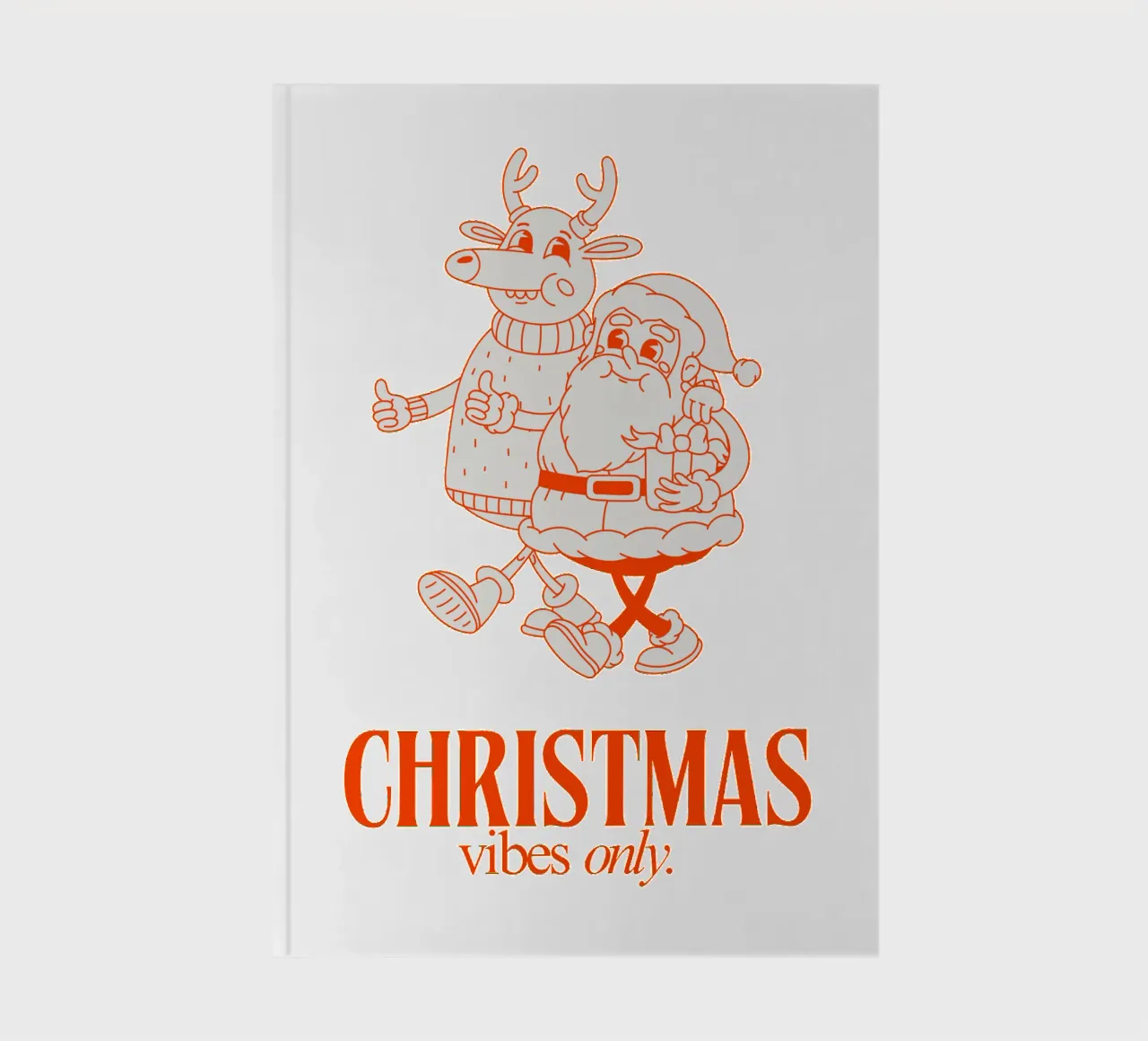 CHRISTMAS VIBES ONLY notebook by Christmas Gift Shop