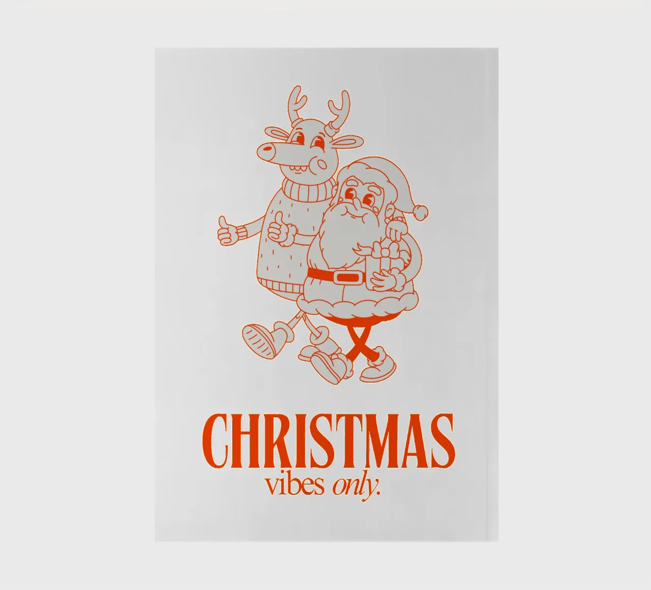 CHRISTMAS VIBES ONLY notebook by Christmas Gift Shop