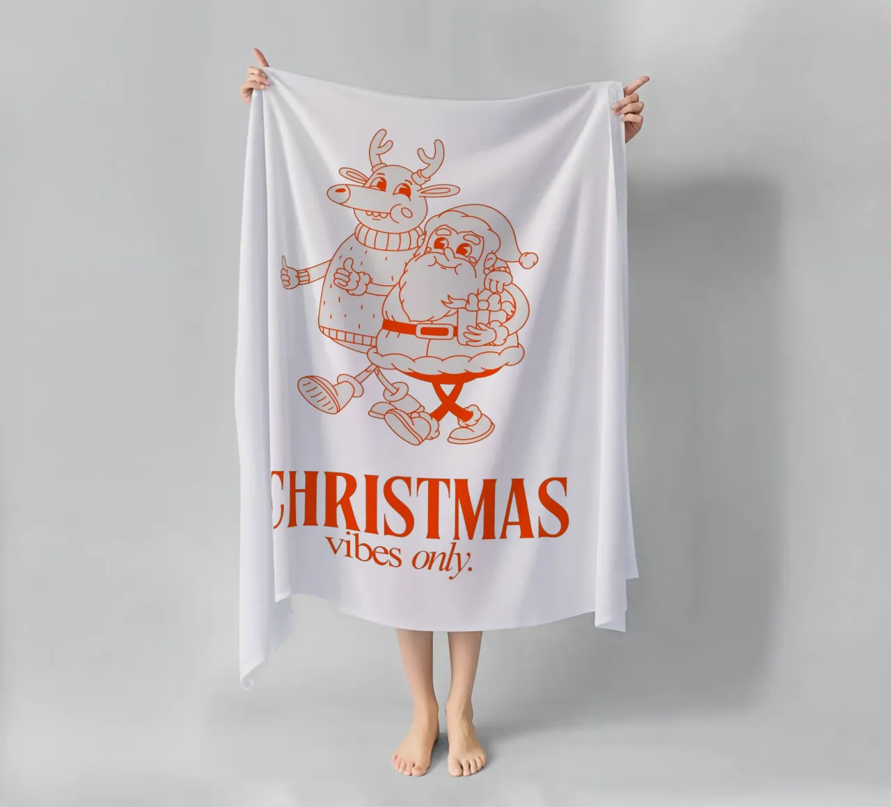 CHRISTMAS VIBES ONLY telo mare da Christmas Gift Shop