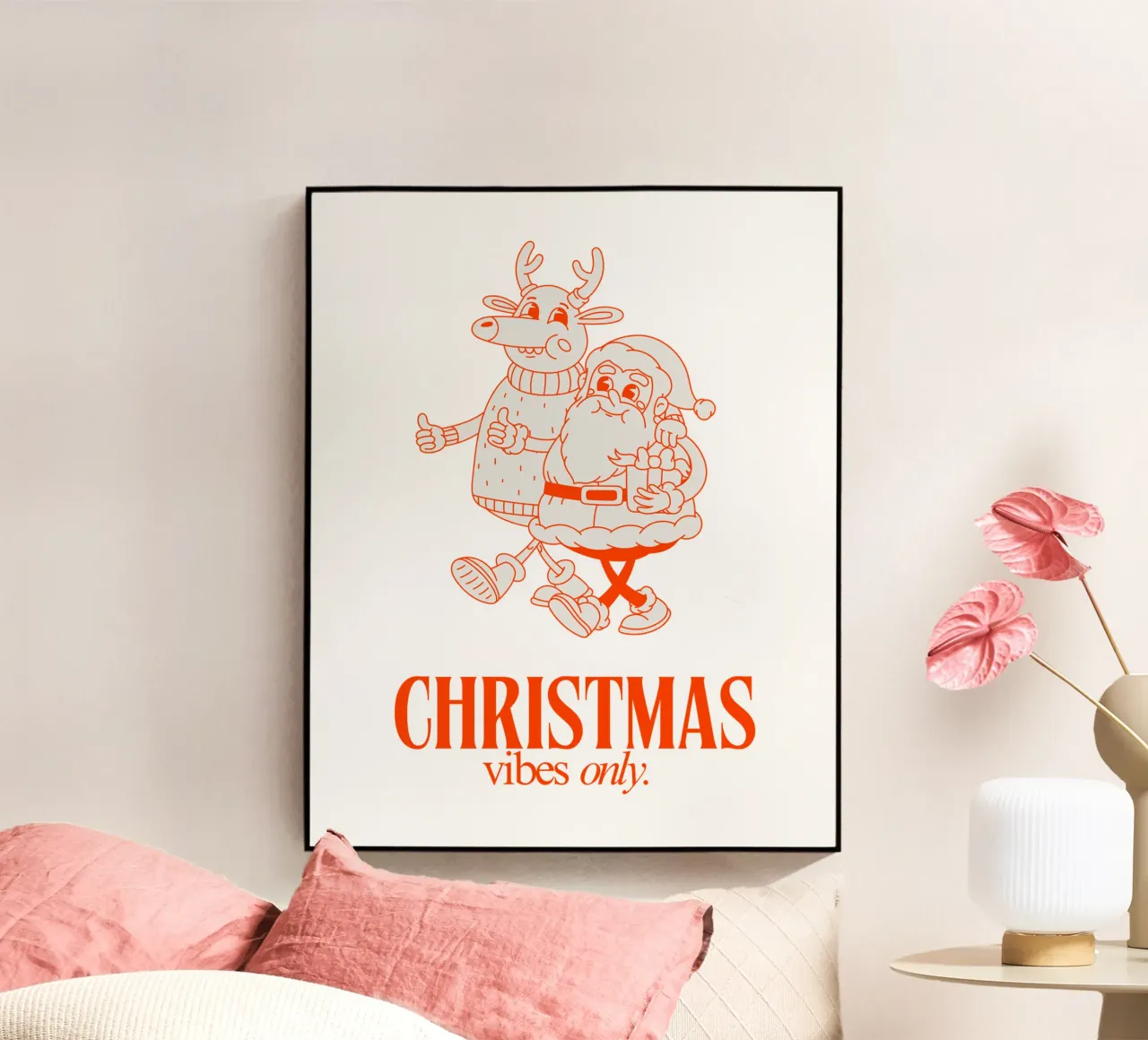 CHRISTMAS VIBES ONLY plexiglass da Christmas Gift Shop