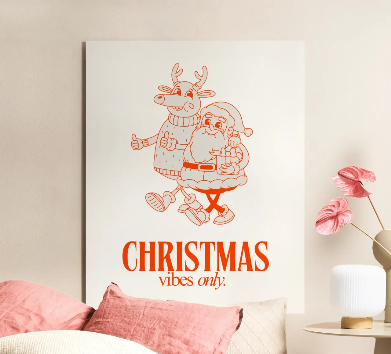 CHRISTMAS VIBES ONLY alluminio dibond da Christmas Gift Shop