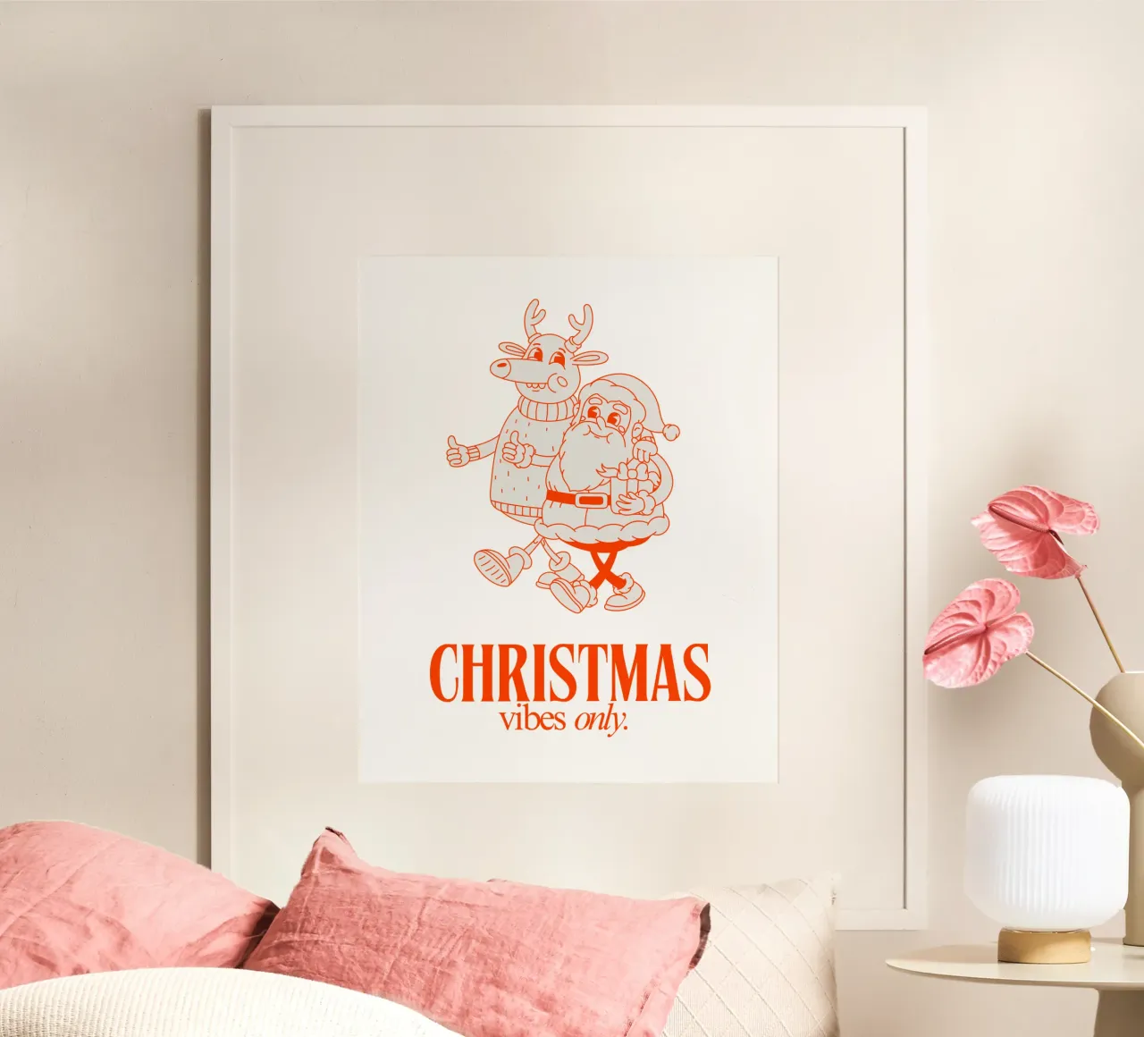 CHRISTMAS VIBES ONLY carta hahnemühle da Christmas Gift Shop
