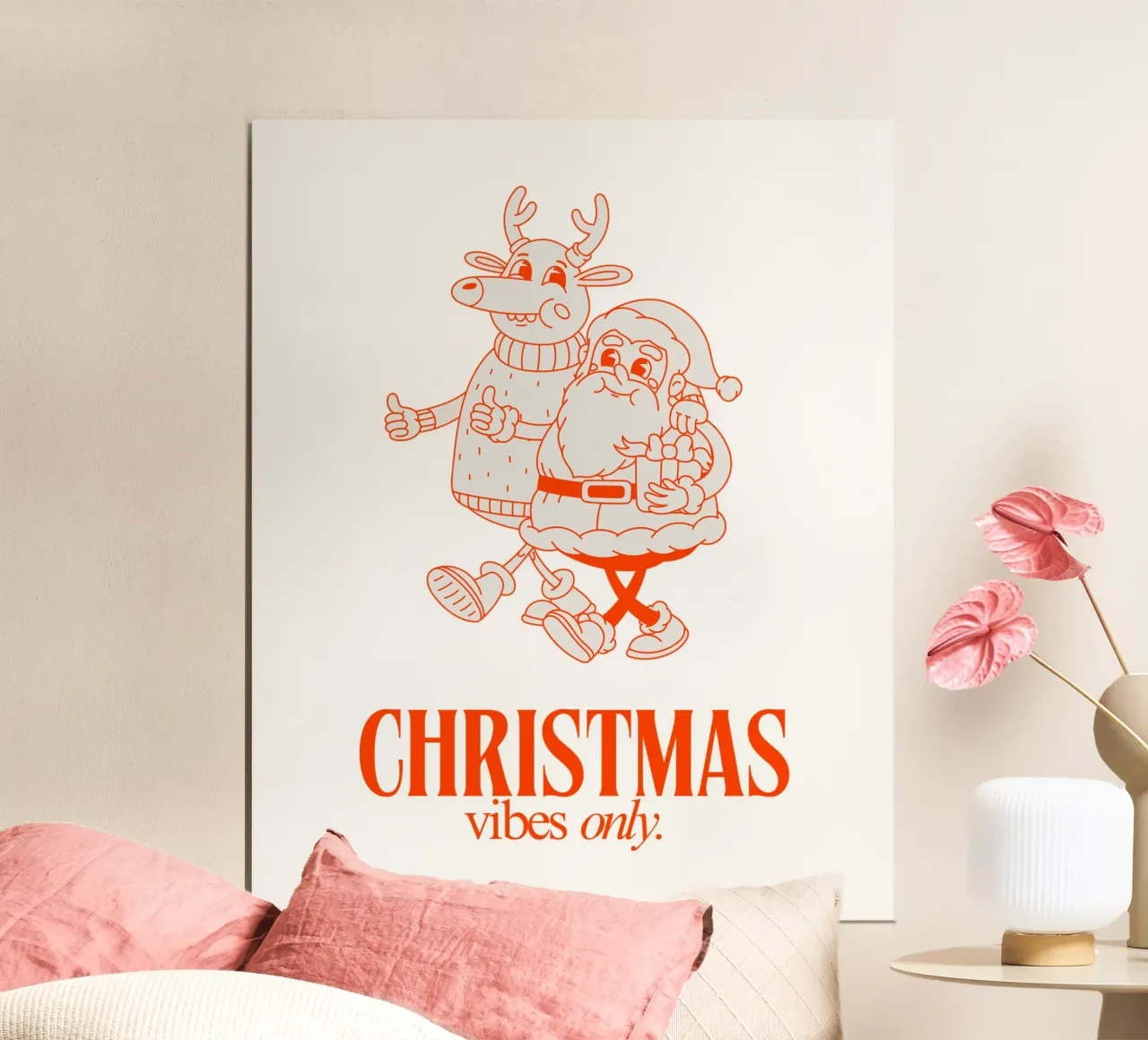 CHRISTMAS VIBES ONLY carta hahnemühle da Christmas Gift Shop
