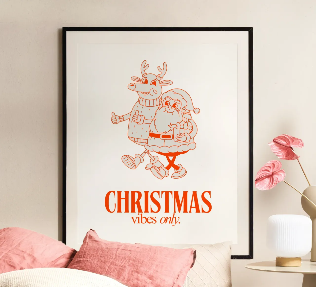 CHRISTMAS VIBES ONLY carta hahnemühle da Christmas Gift Shop