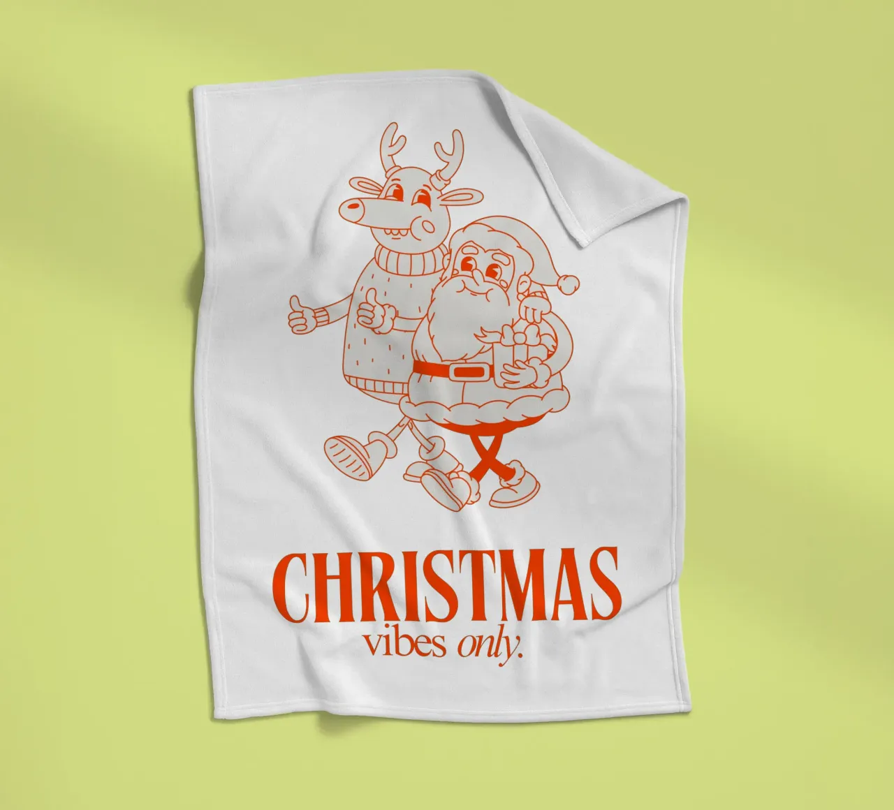 CHRISTMAS VIBES ONLY coperta in pile da Christmas Gift Shop