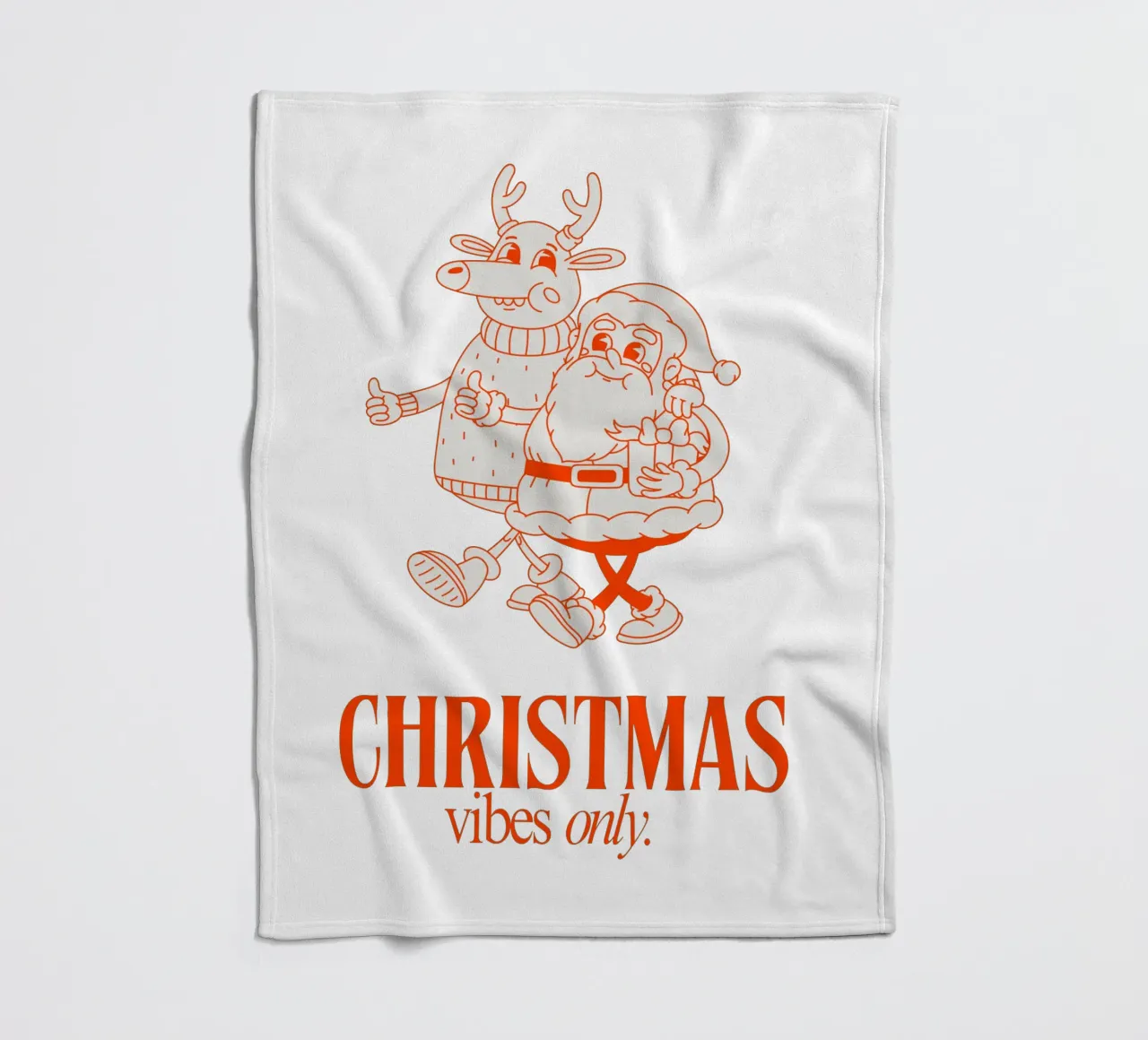 CHRISTMAS VIBES ONLY coperta in pile da Christmas Gift Shop