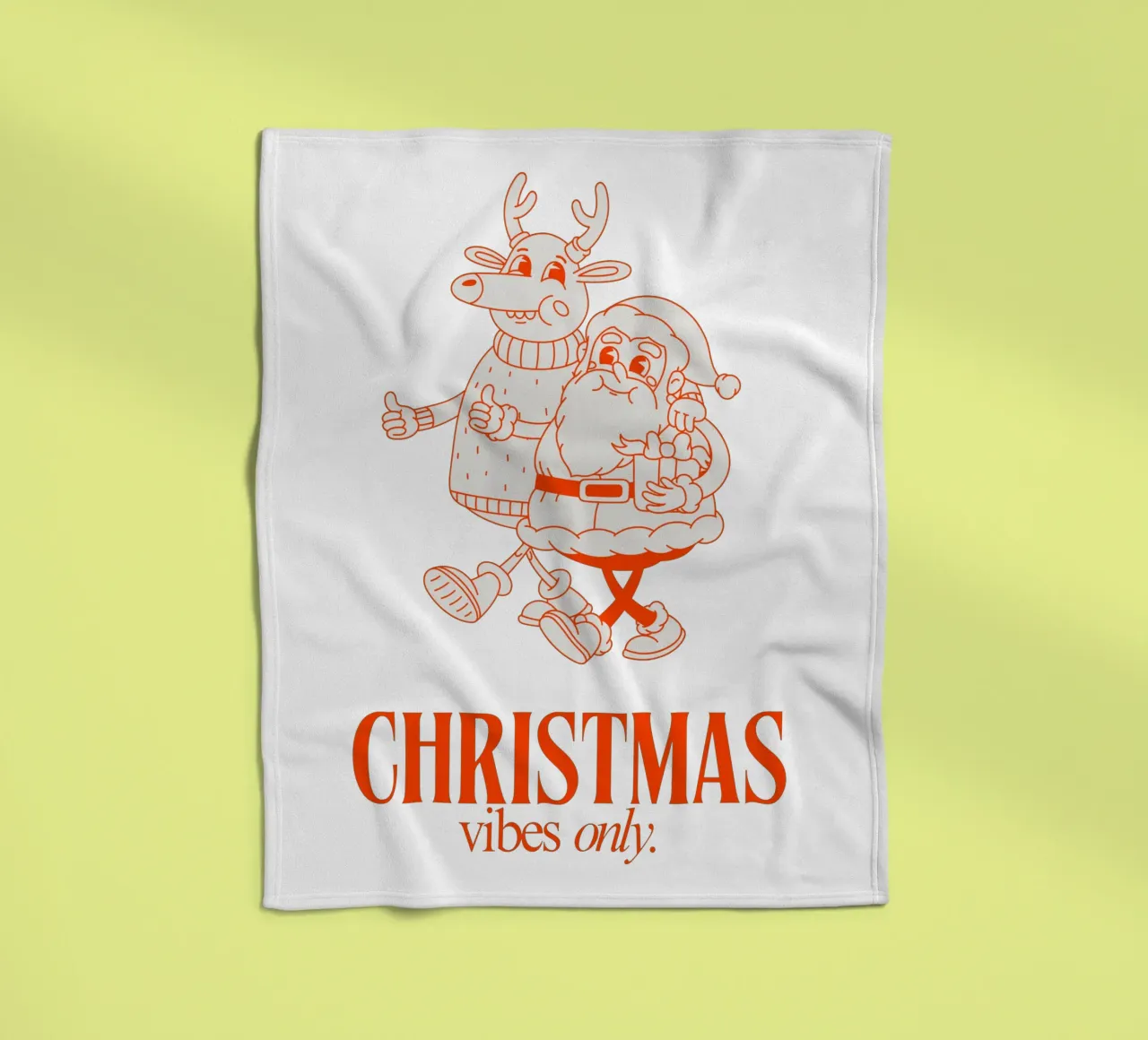 CHRISTMAS VIBES ONLY coperta in pile da Christmas Gift Shop