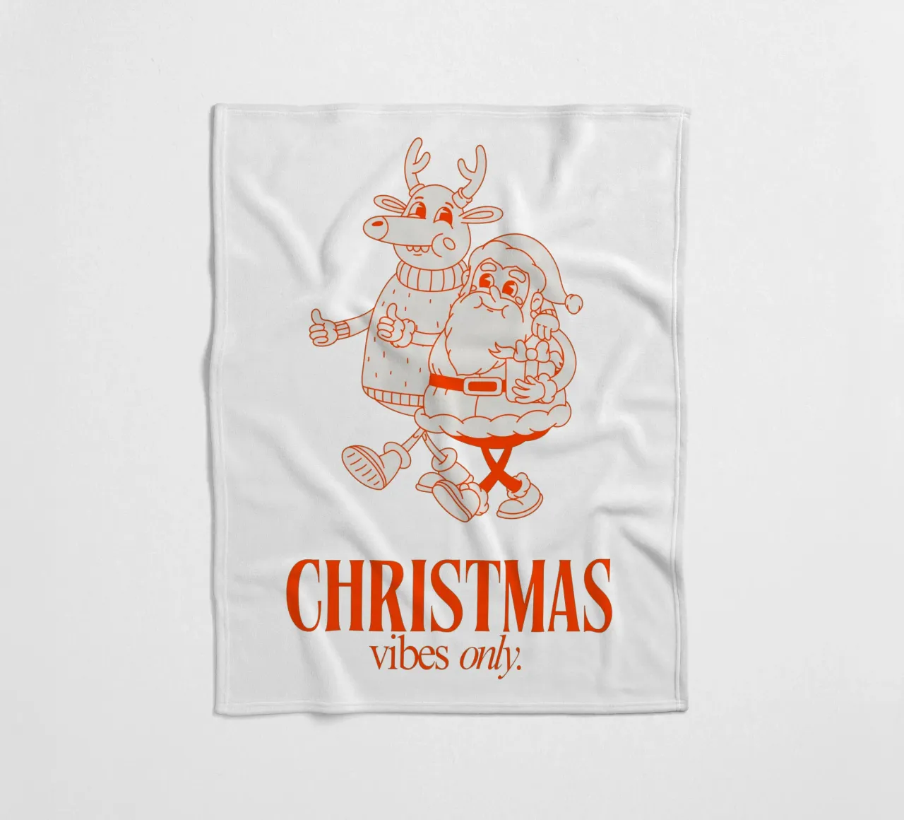 CHRISTMAS VIBES ONLY coperta in pile da Christmas Gift Shop