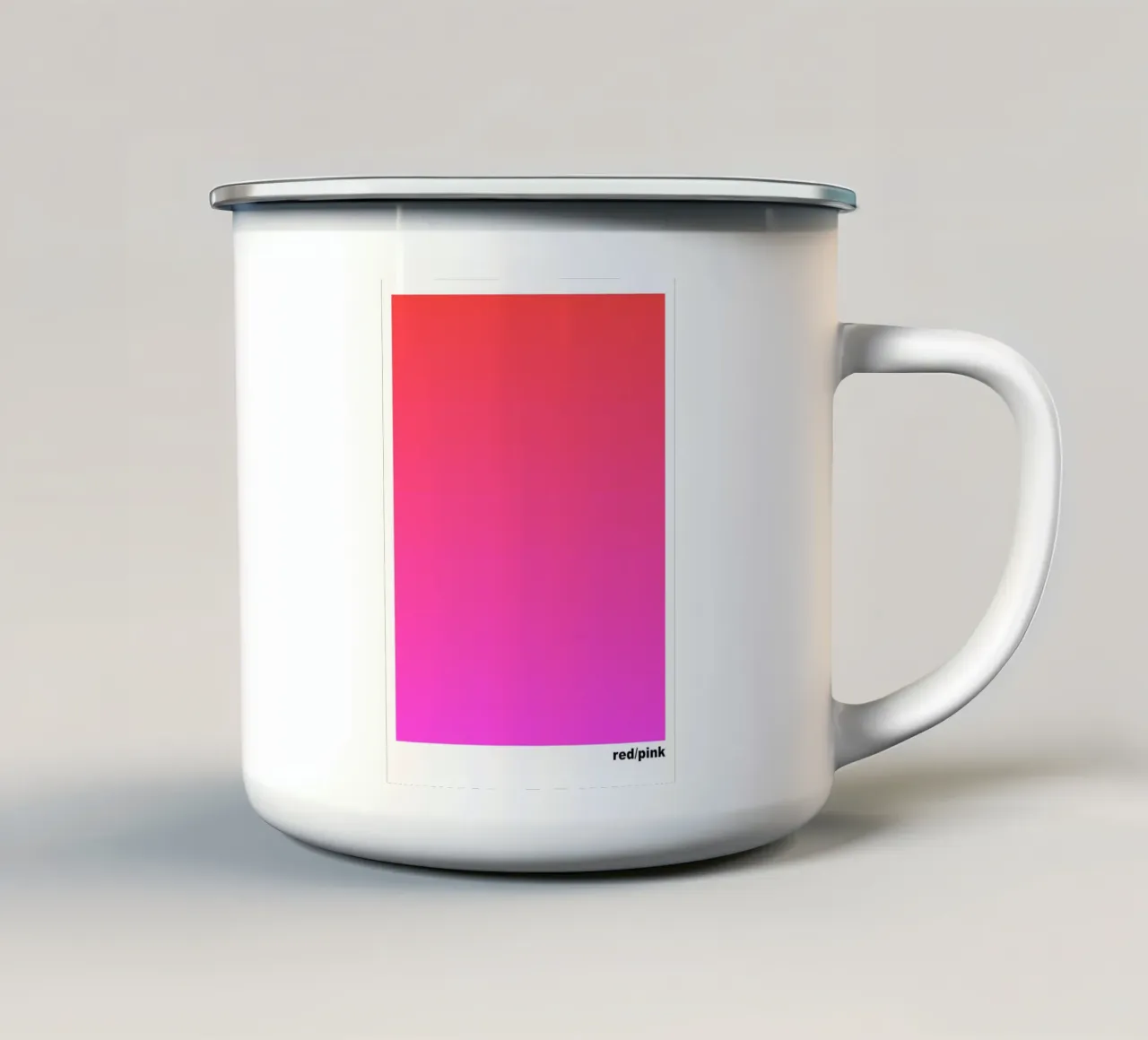 red/pink tazza in smalto da lookingforsunrays