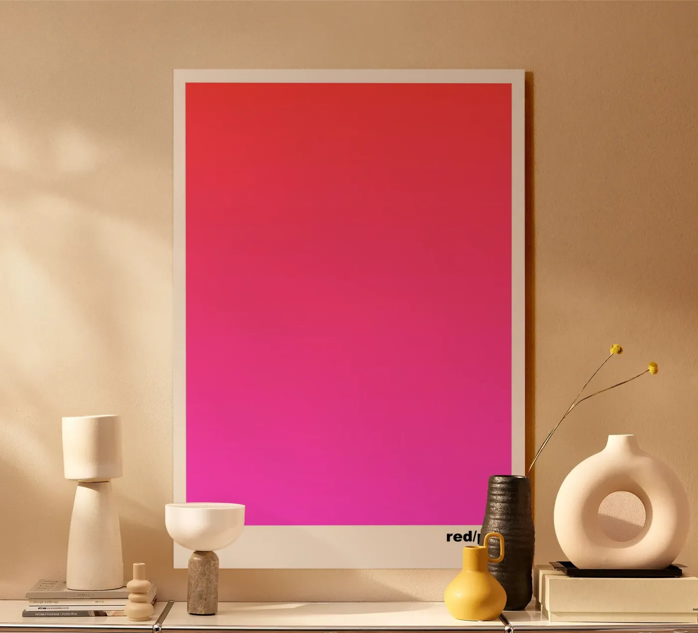 red/pink acrylic glass by lookingforsunrays