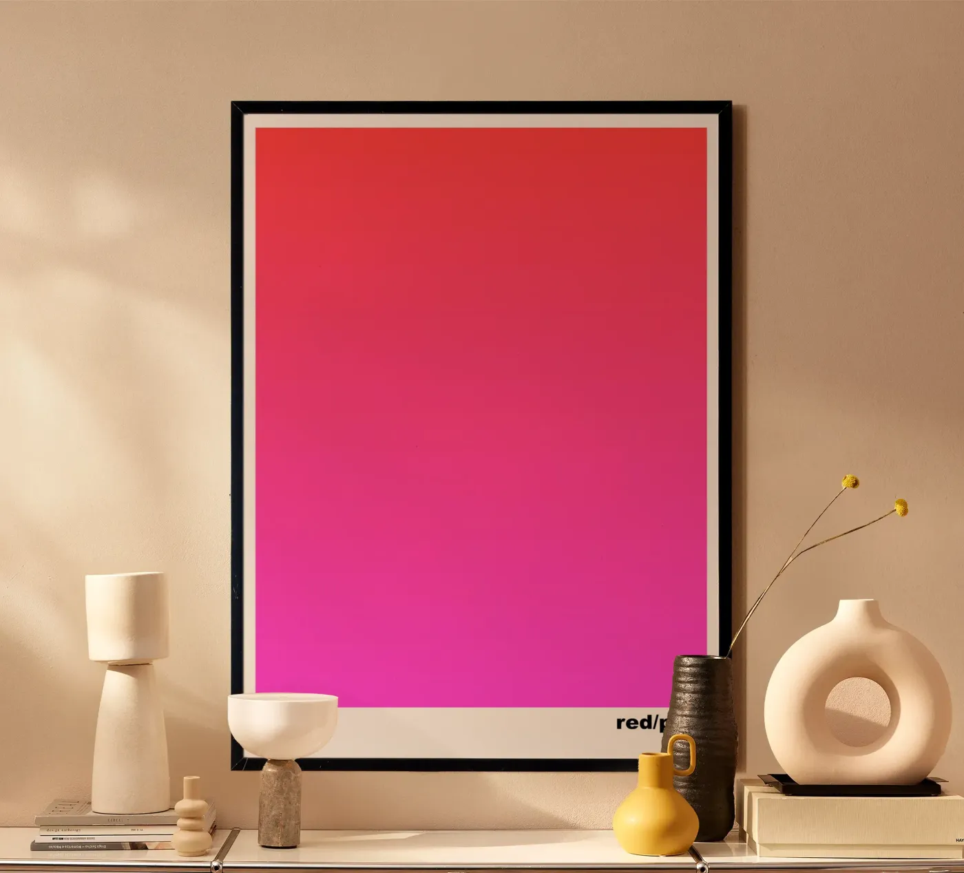 red/pink poster da lookingforsunrays
