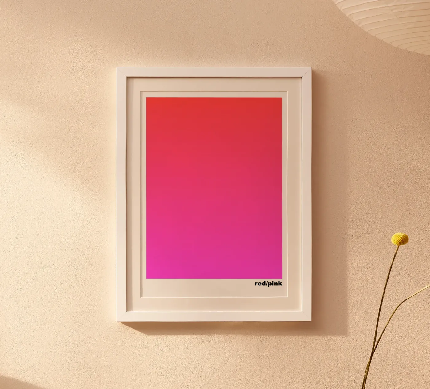 red/pink poster by lookingforsunrays