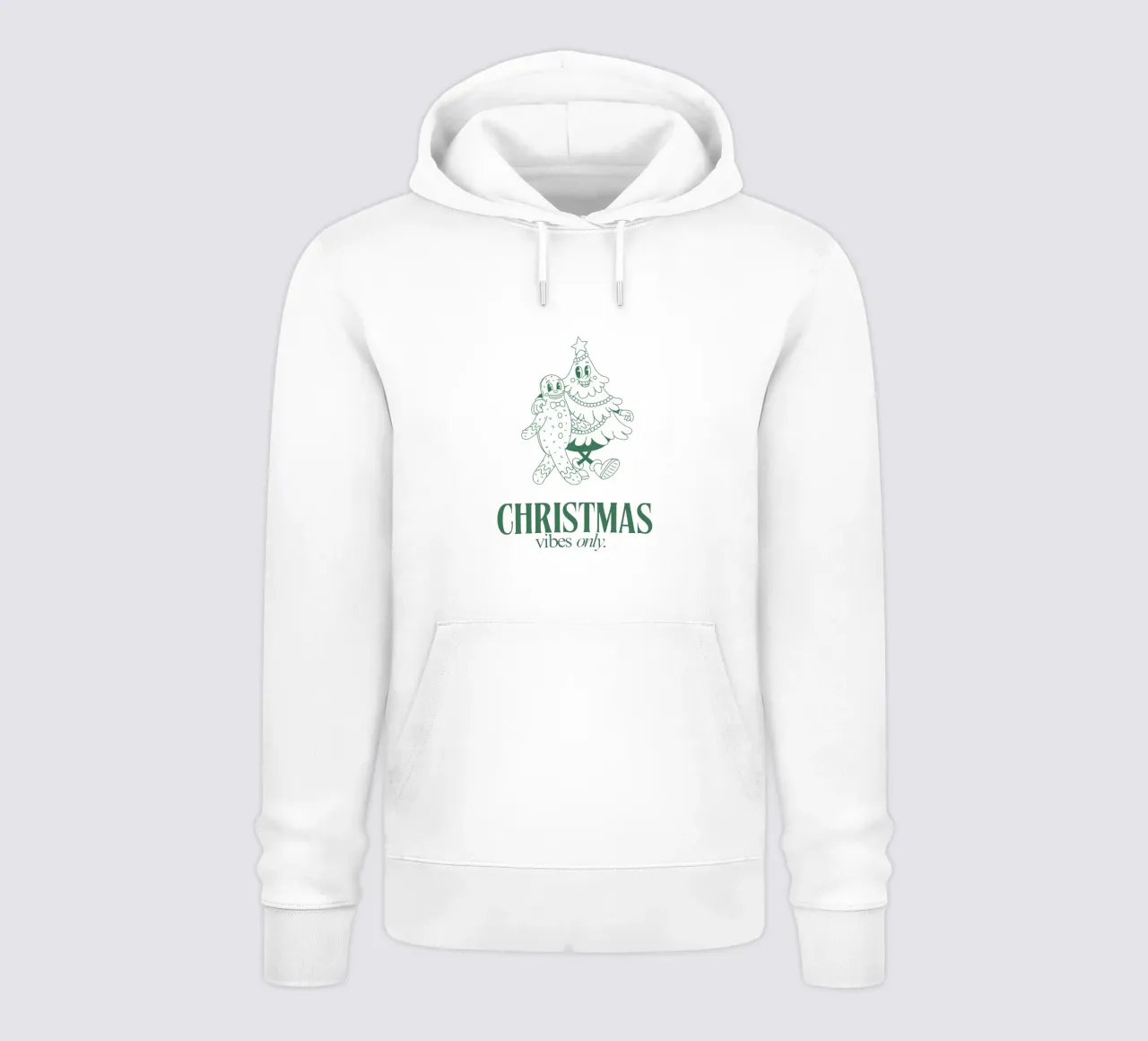 CHRISTMAS VIBES ONLY felpa con cappuccio da Christmas Gift Shop