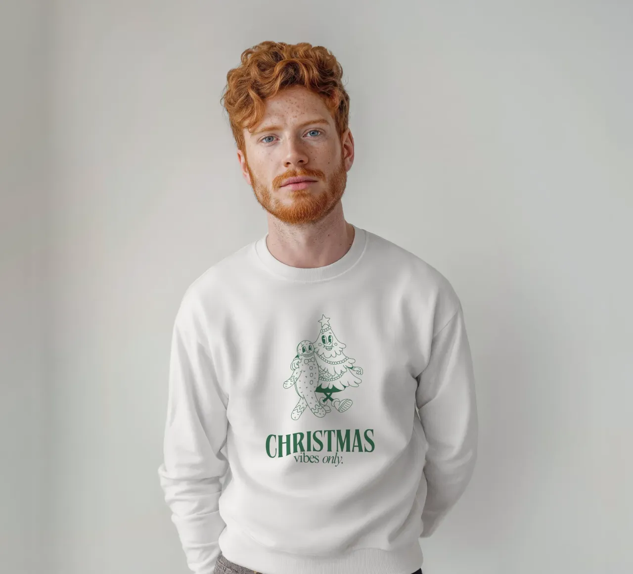 CHRISTMAS VIBES ONLY sweatshirt by Christmas Gift Shop