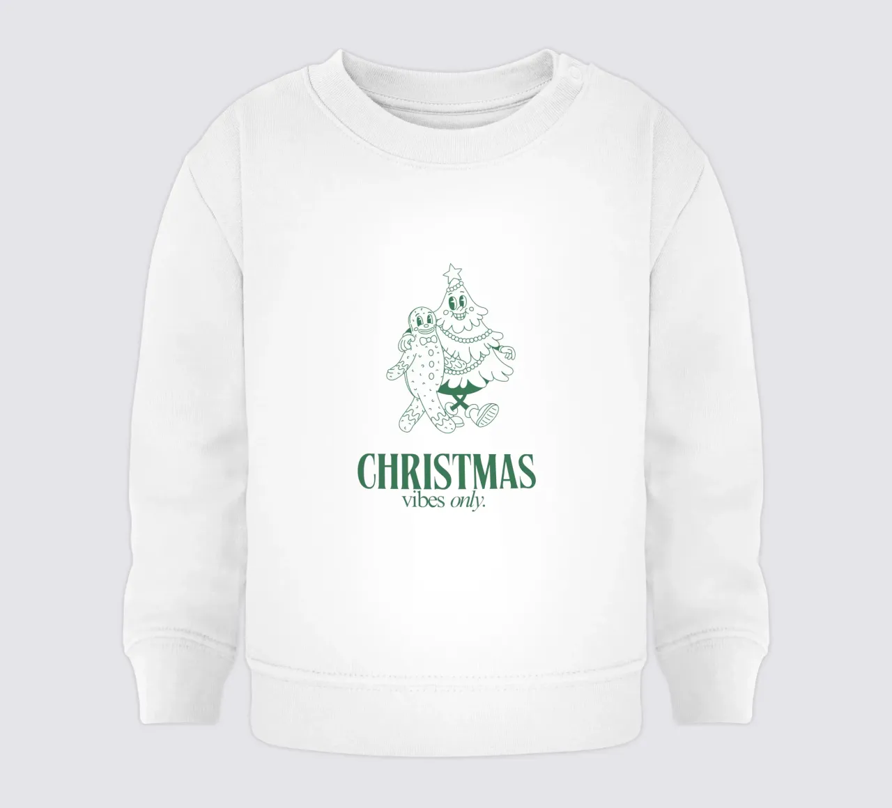 CHRISTMAS VIBES ONLY felpa neonato da Christmas Gift Shop