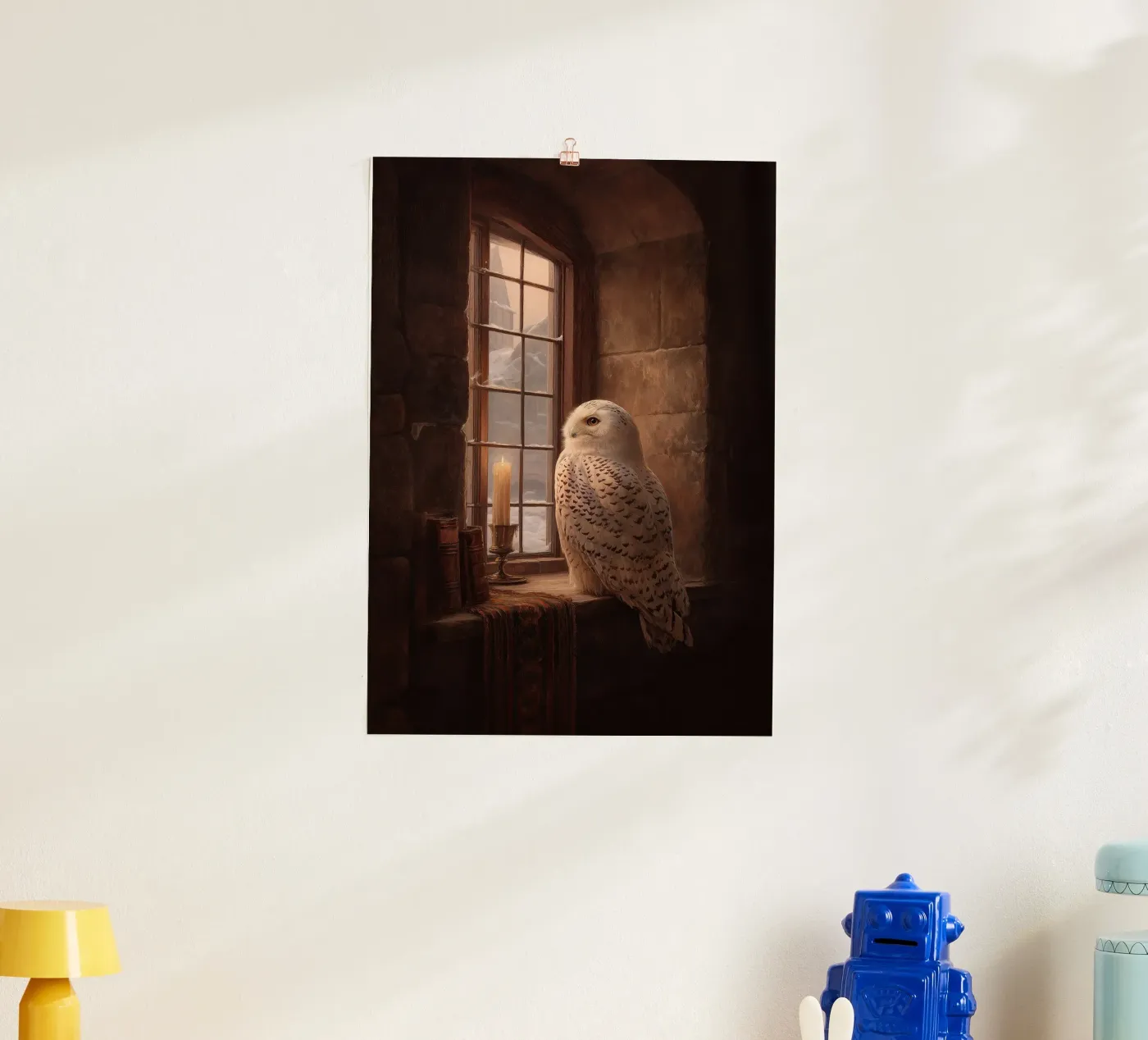 Eule am Fenster poster da Luna & Noctua