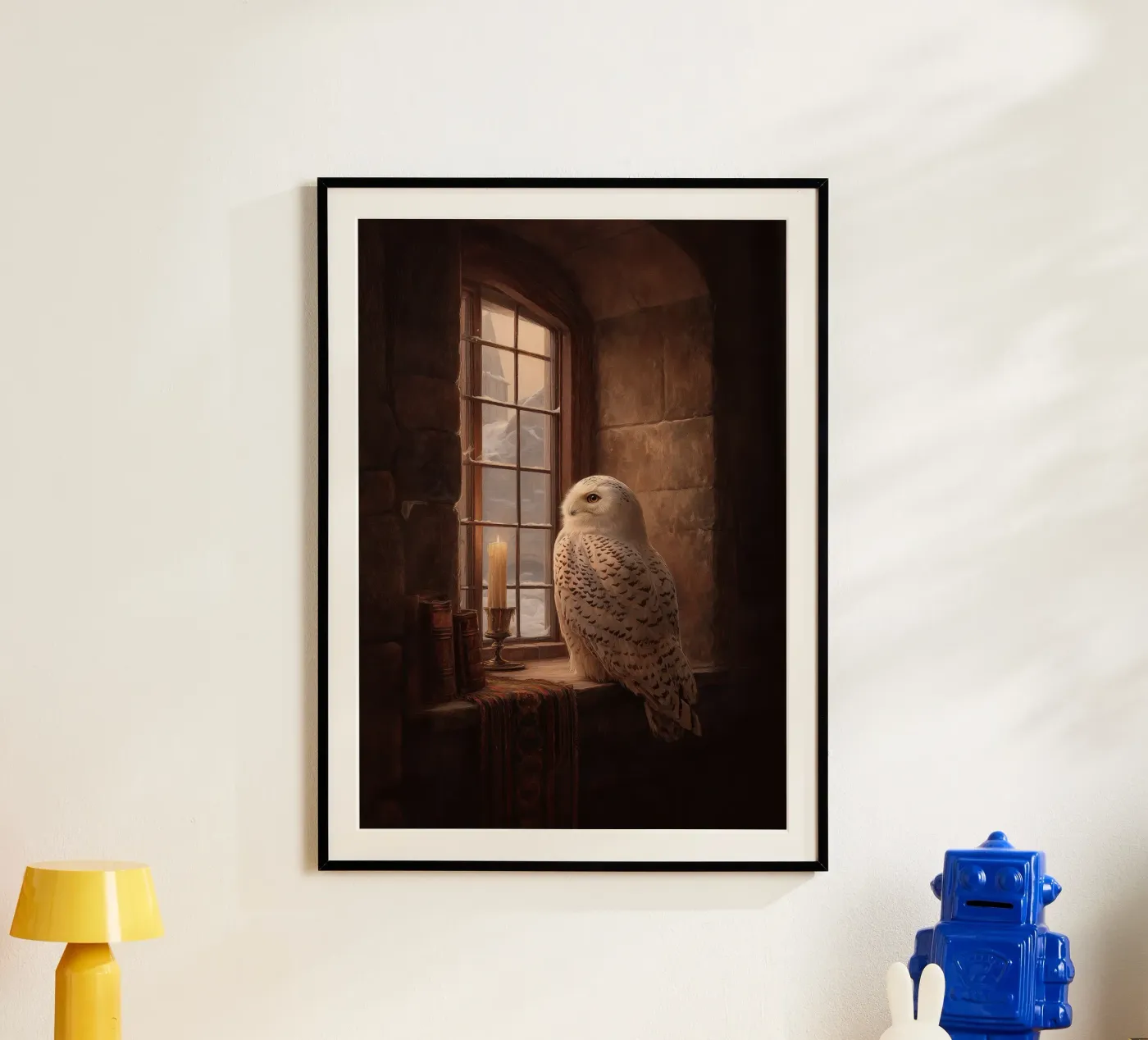Eule am Fenster poster da Luna & Noctua