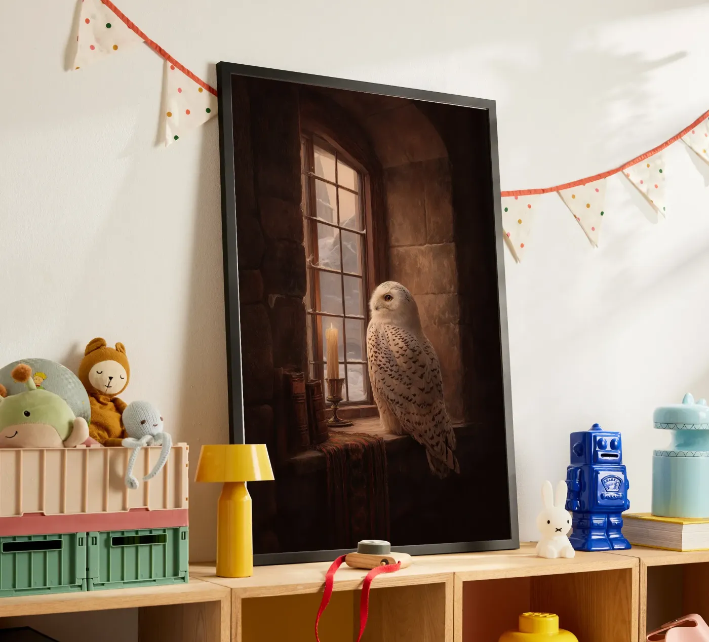 Eule am Fenster poster da Luna & Noctua