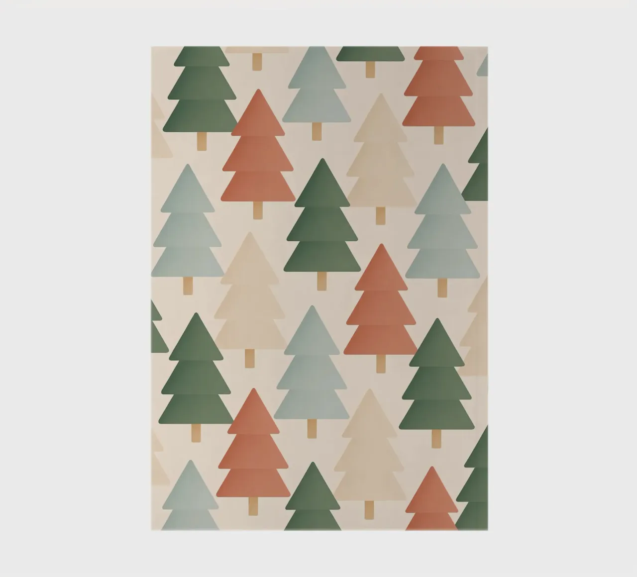 Nordic Christmas Trees Pattern notebook by Nordic Noel Studio