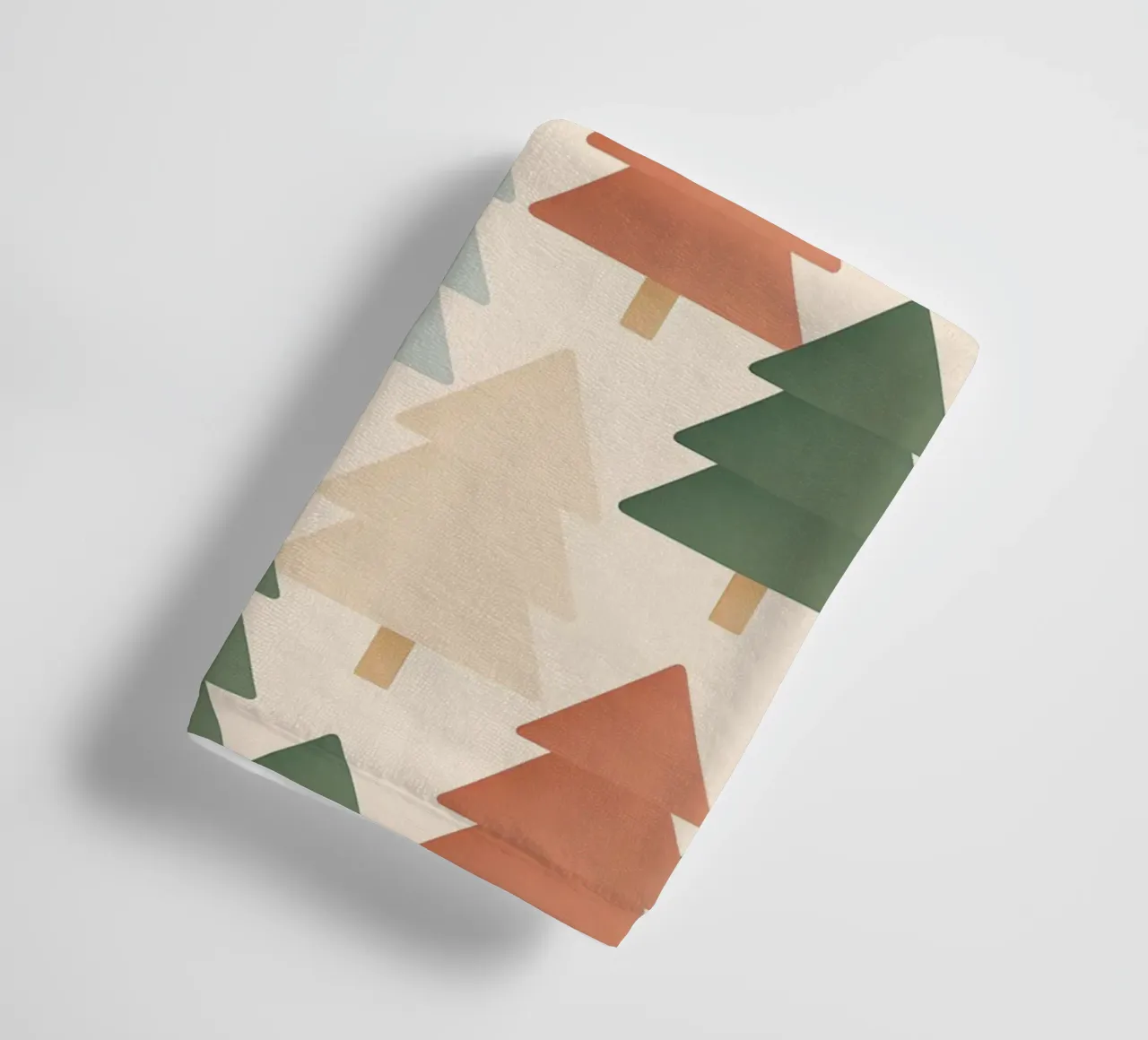Nordic Christmas Trees Pattern towel by Nordic Noel Studio