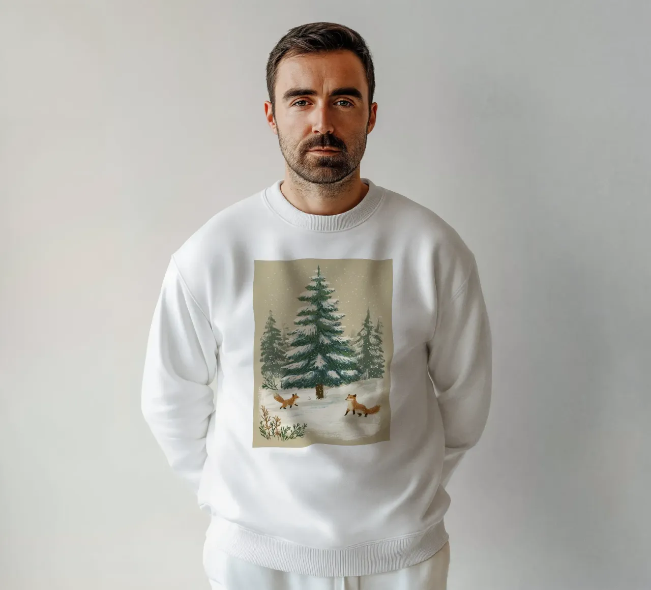 Füchse im Winterwald felpa da Luna & Noctua