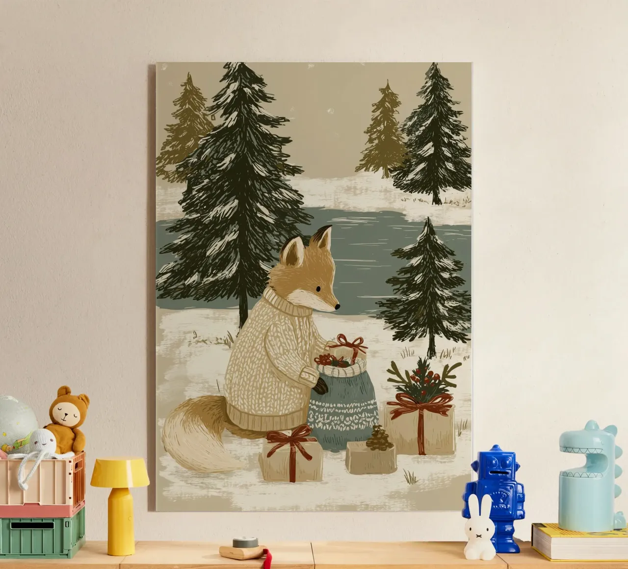 Weihnachtsfuchs plexiglass da Luna & Noctua