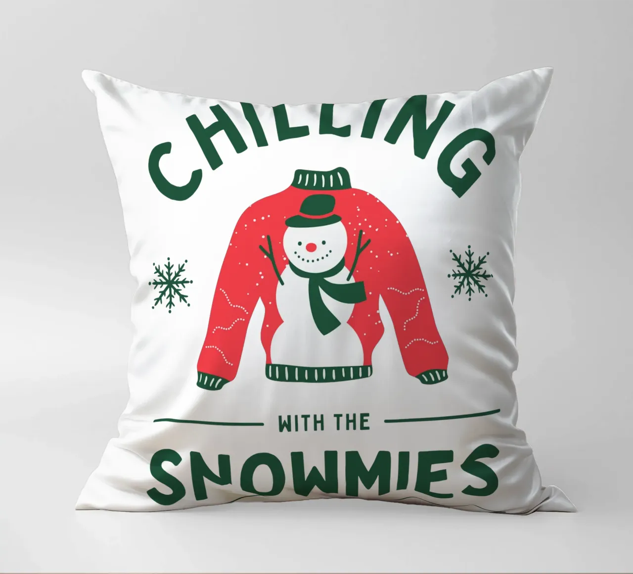 CHILLING WITH THE SNOWMIES cuscino da Christmas Gift Shop