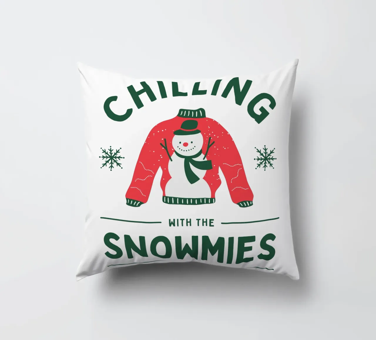 CHILLING WITH THE SNOWMIES cuscino da Christmas Gift Shop