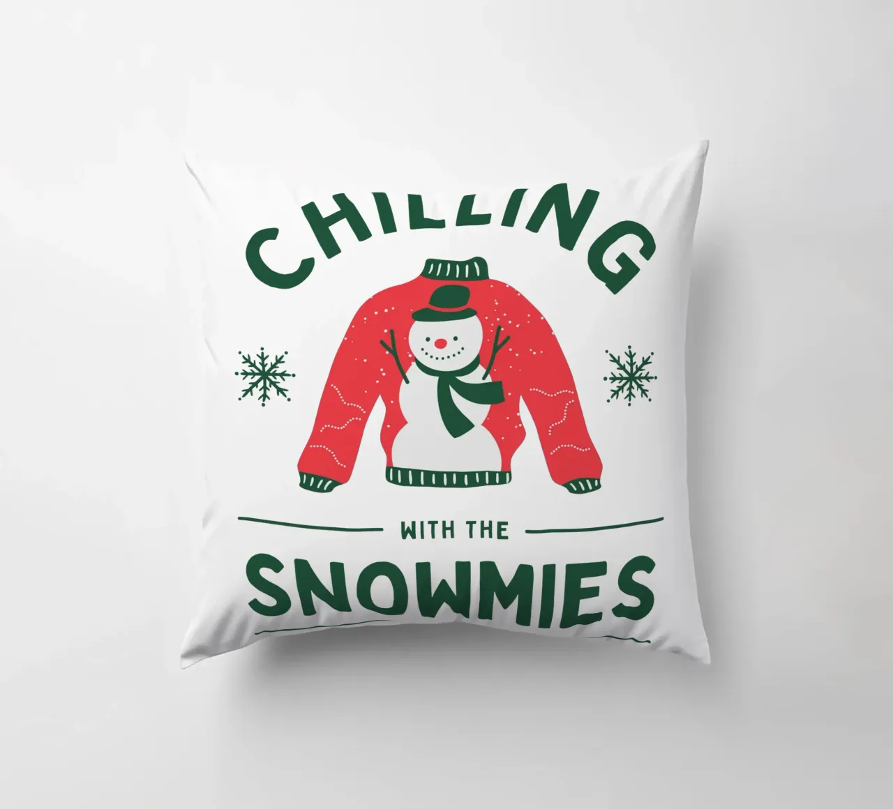 CHILLING WITH THE SNOWMIES cuscino da Christmas Gift Shop