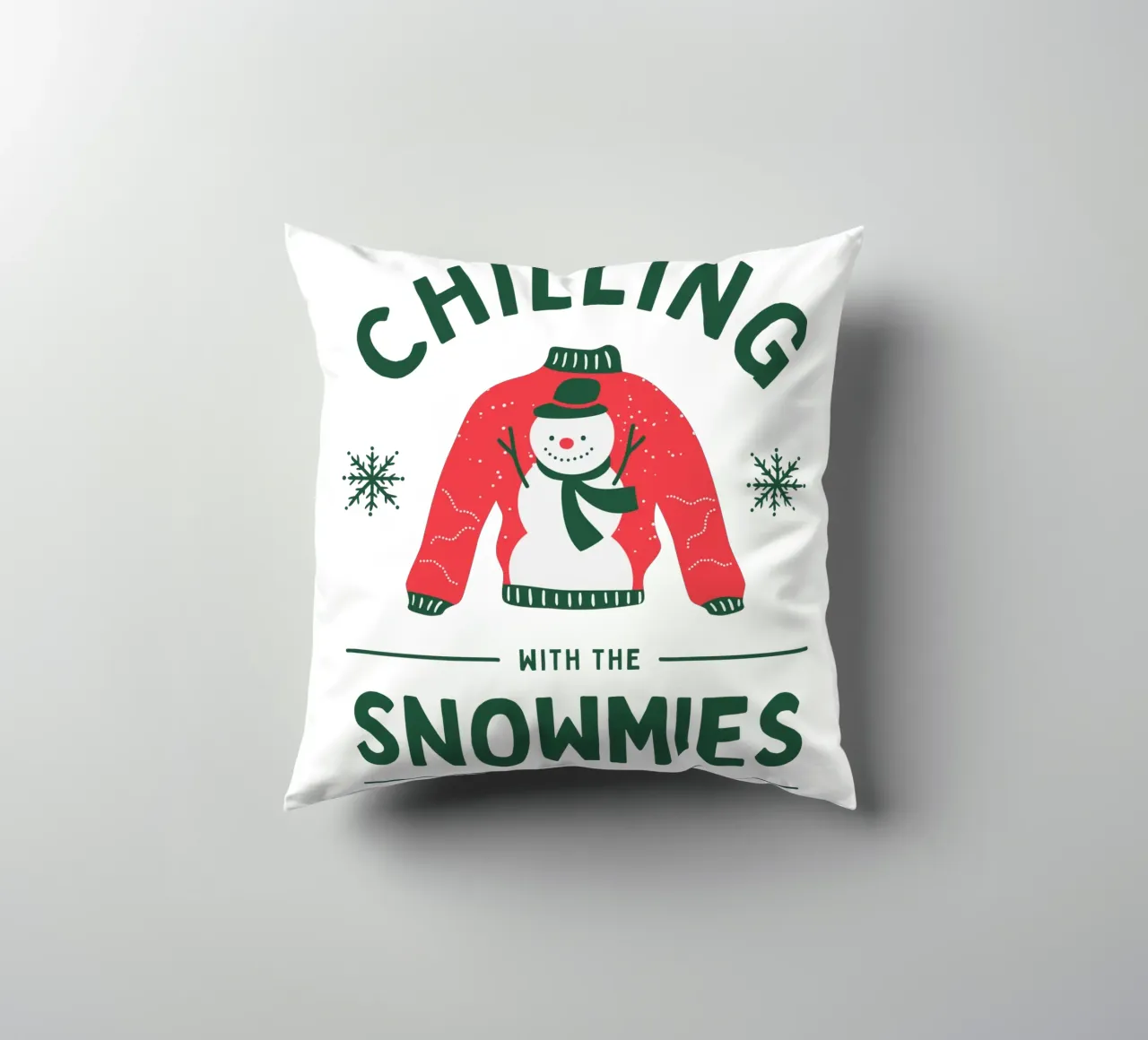 CHILLING WITH THE SNOWMIES cuscino da Christmas Gift Shop