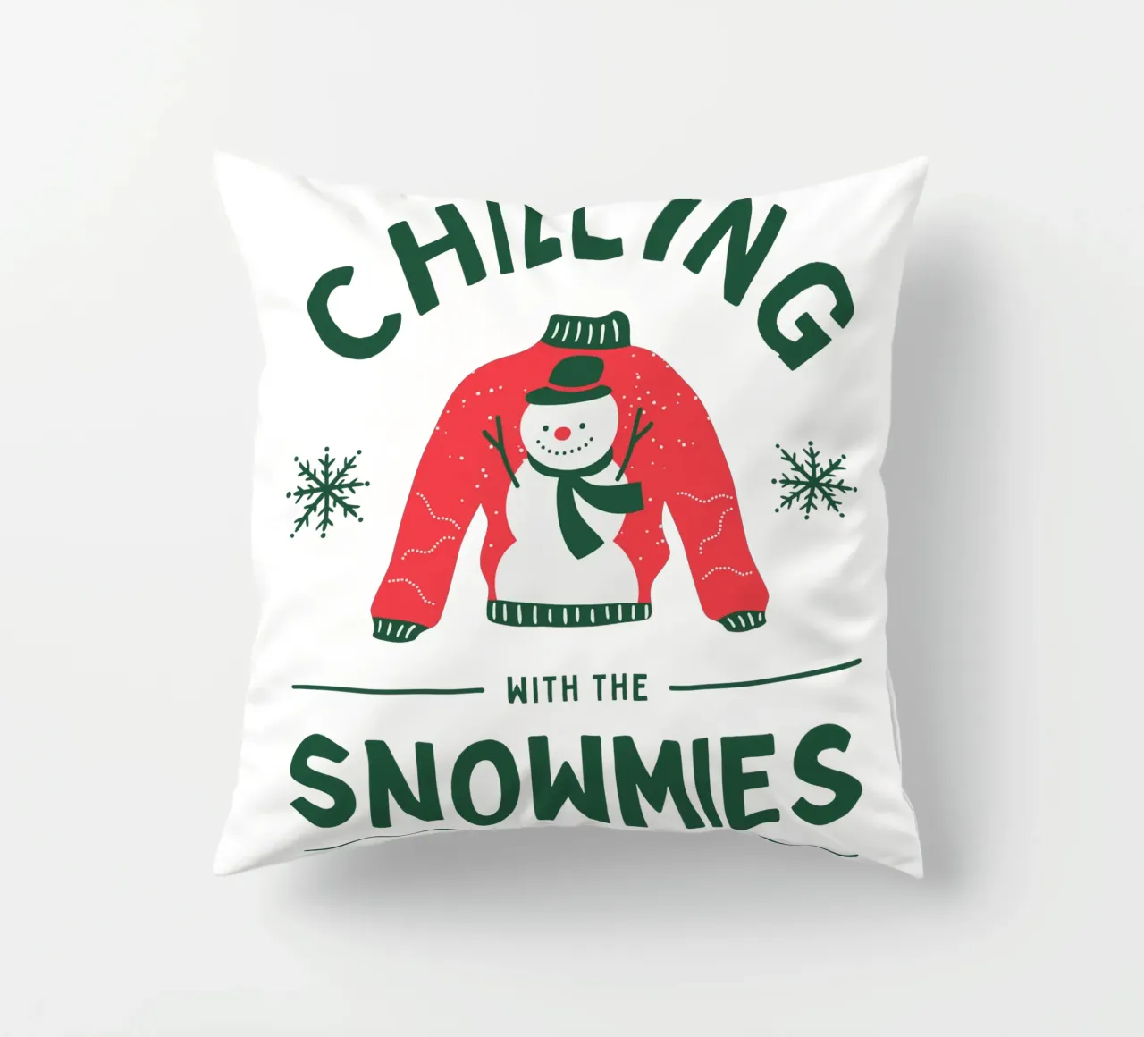 CHILLING WITH THE SNOWMIES cuscino da Christmas Gift Shop