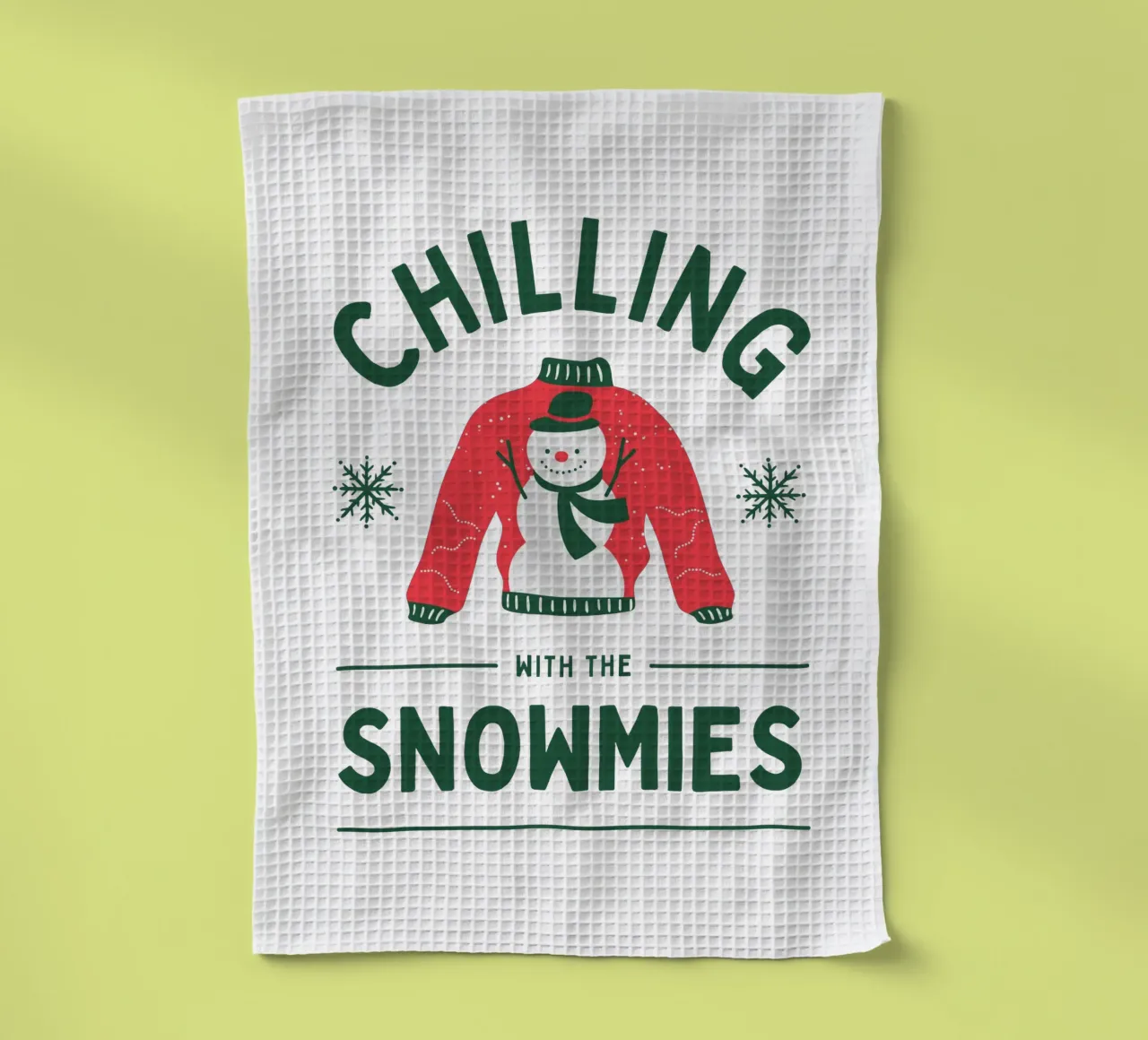 CHILLING WITH THE SNOWMIES canovaccio da cucina da Christmas Gift Shop