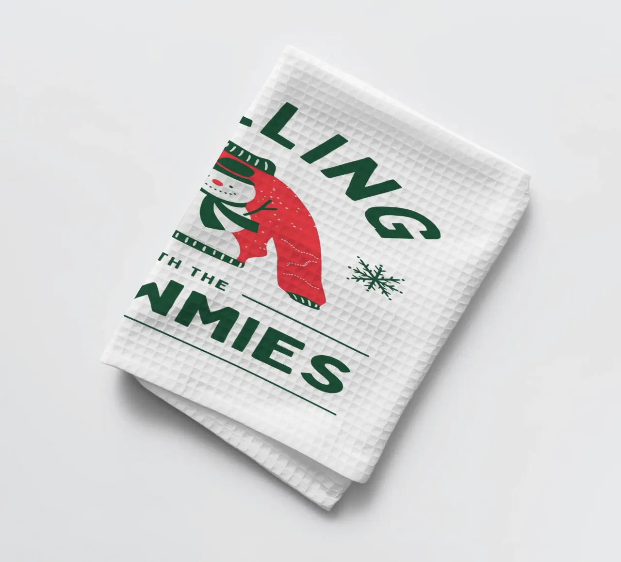 CHILLING WITH THE SNOWMIES canovaccio da cucina da Christmas Gift Shop