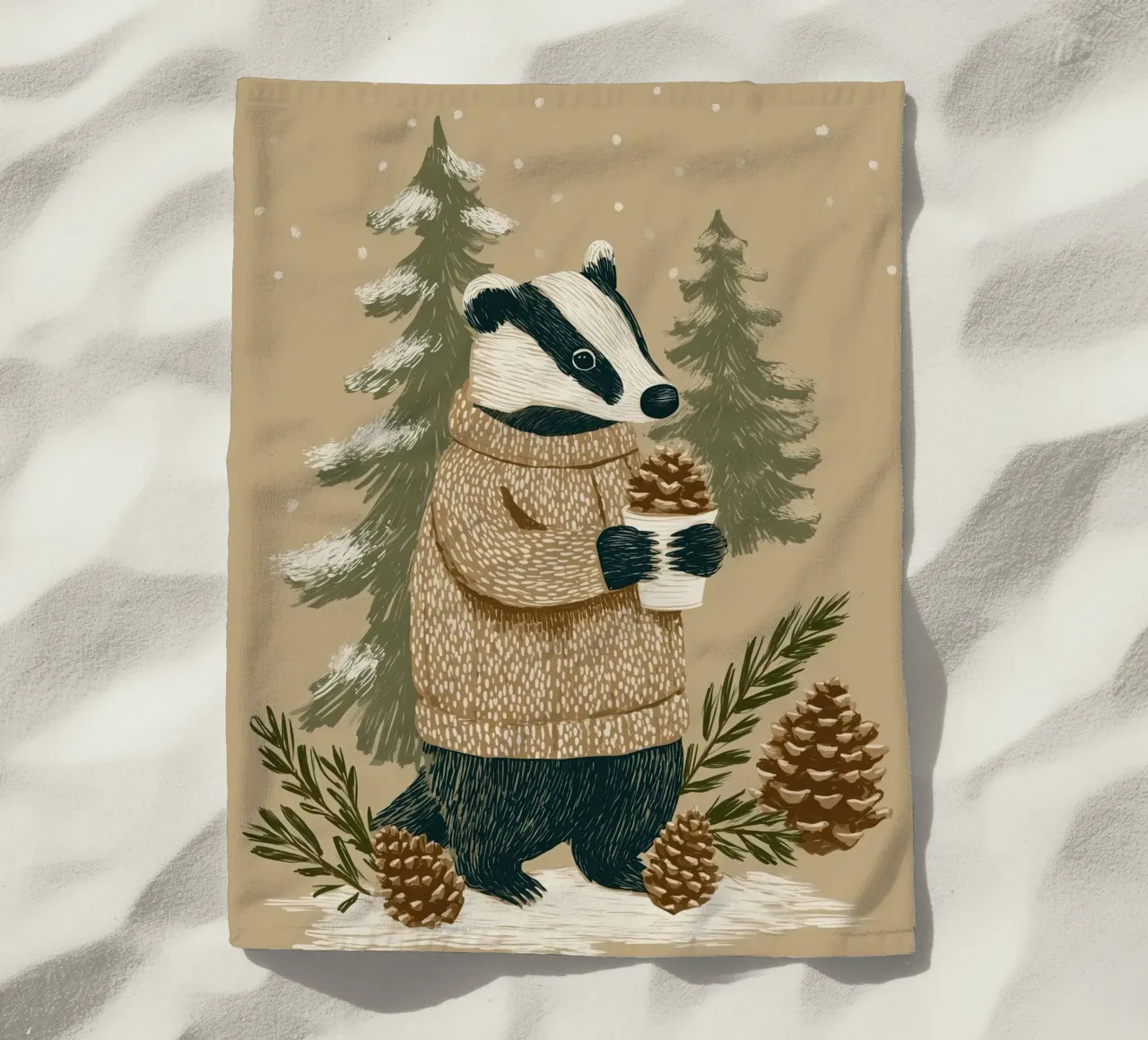 Winterdachs telo mare da Luna & Noctua