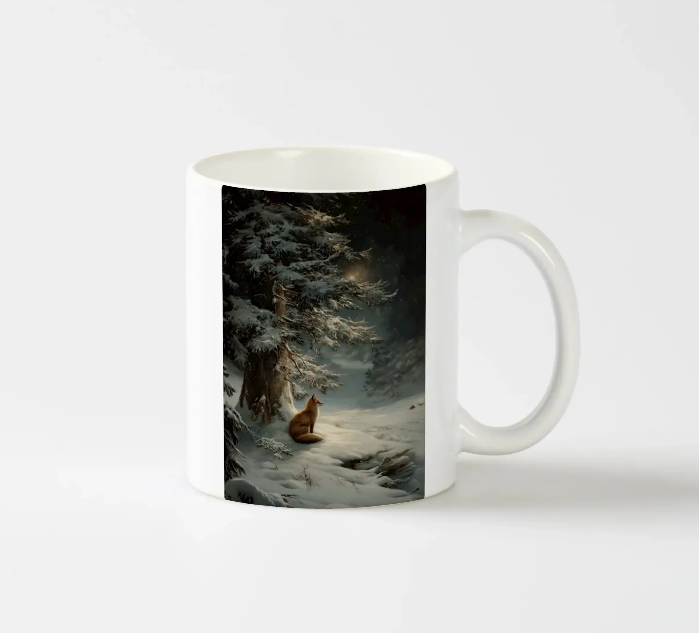 Winterfuchs keramische mok van Luna & Noctua