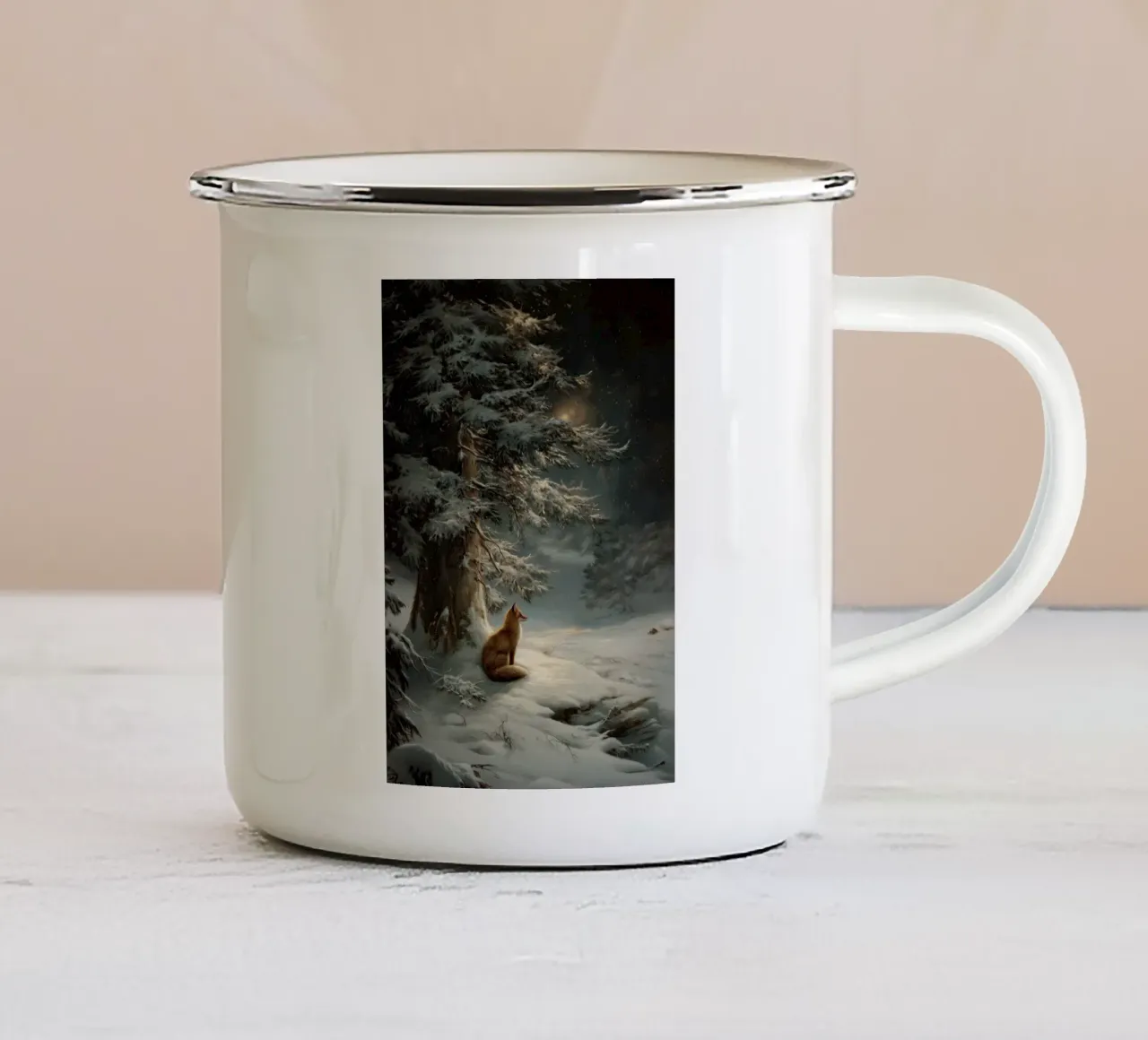 Winterfuchs tazza in smalto da Luna & Noctua