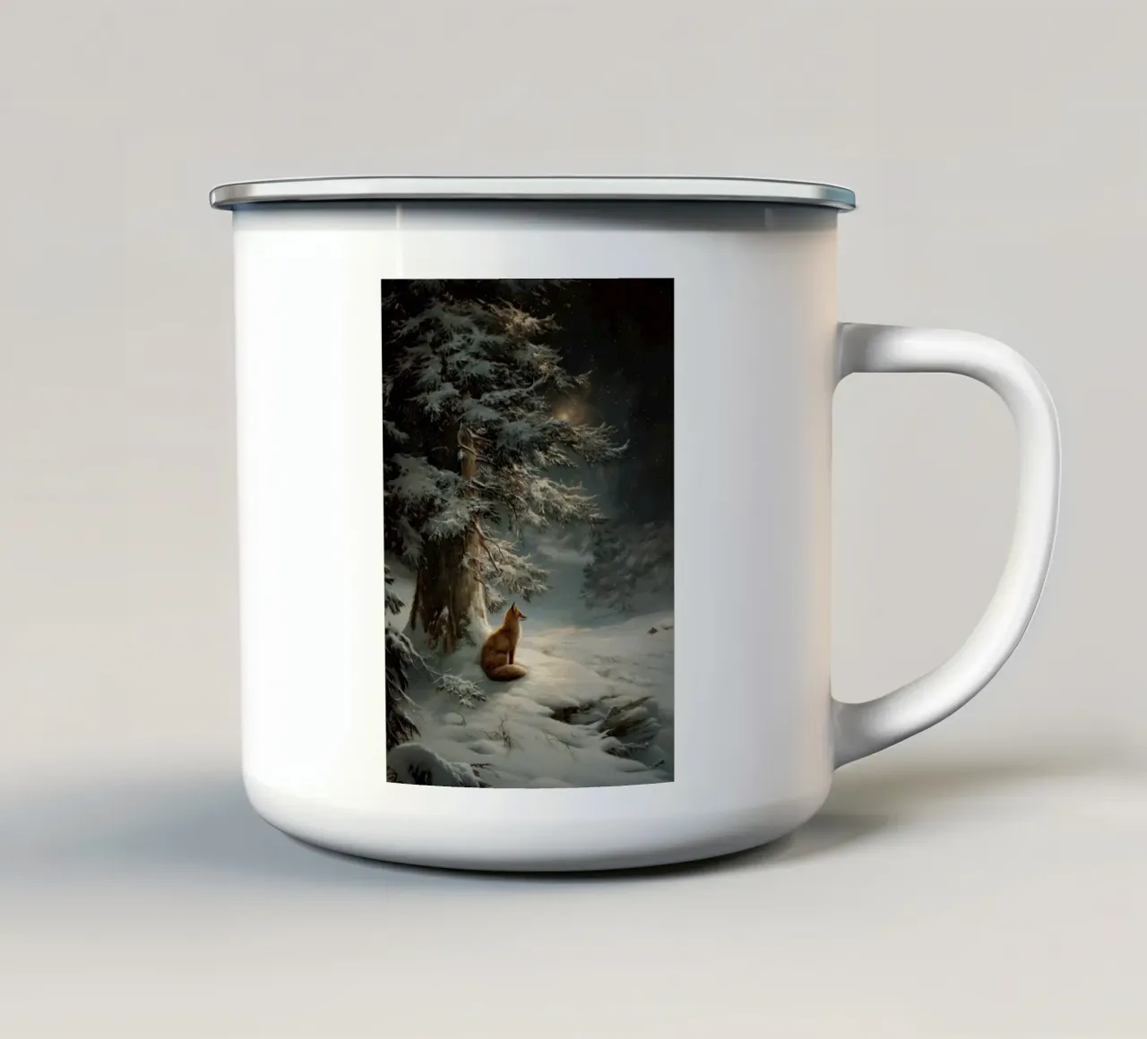 Winterfuchs tazza in smalto da Luna & Noctua