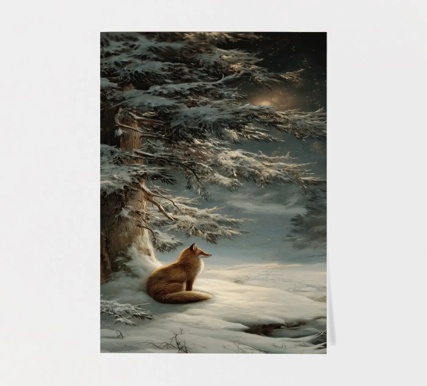 Winterfuchs stickervel van Luna & Noctua