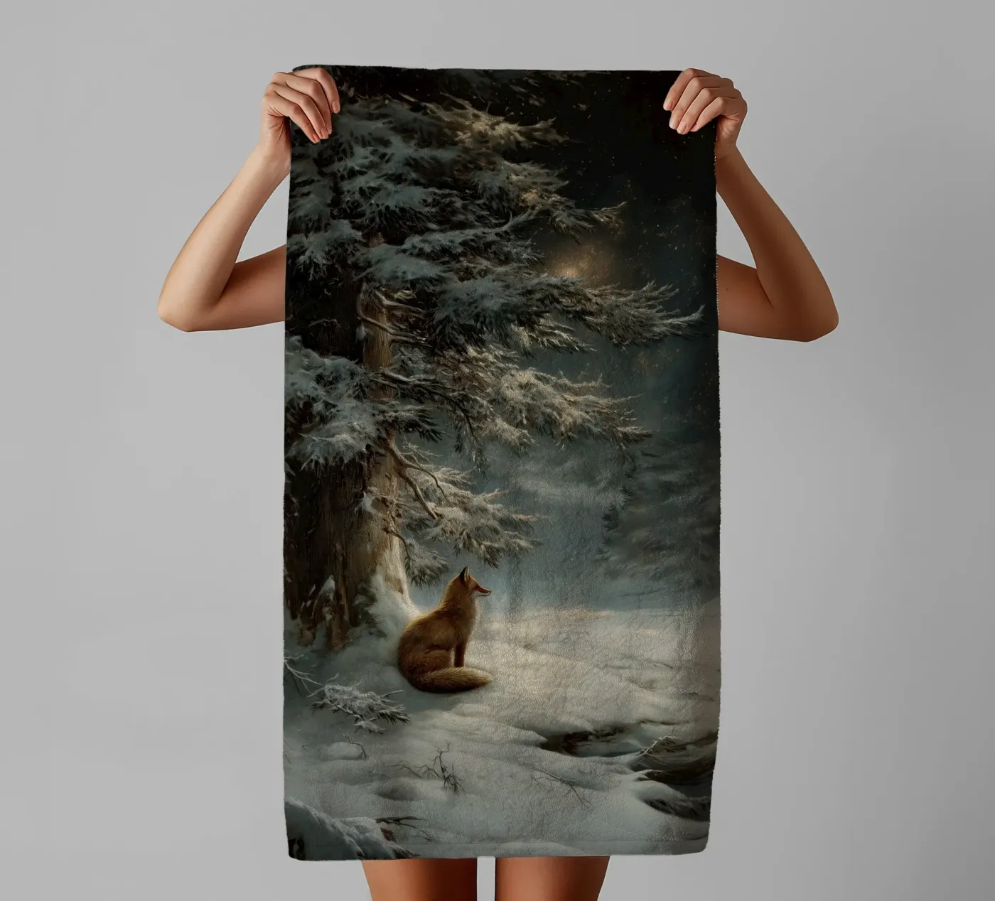 Winterfuchs badhanddoek van Luna & Noctua
