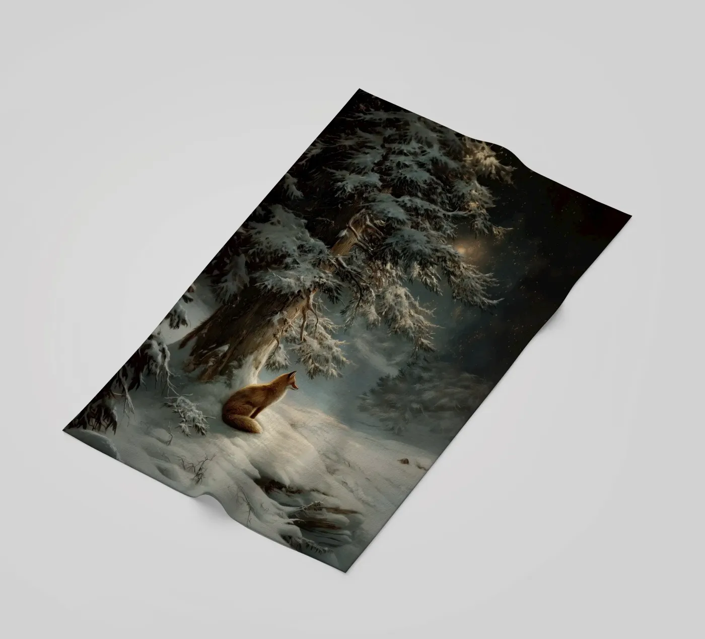 Winterfuchs strandhanddoek van Luna & Noctua