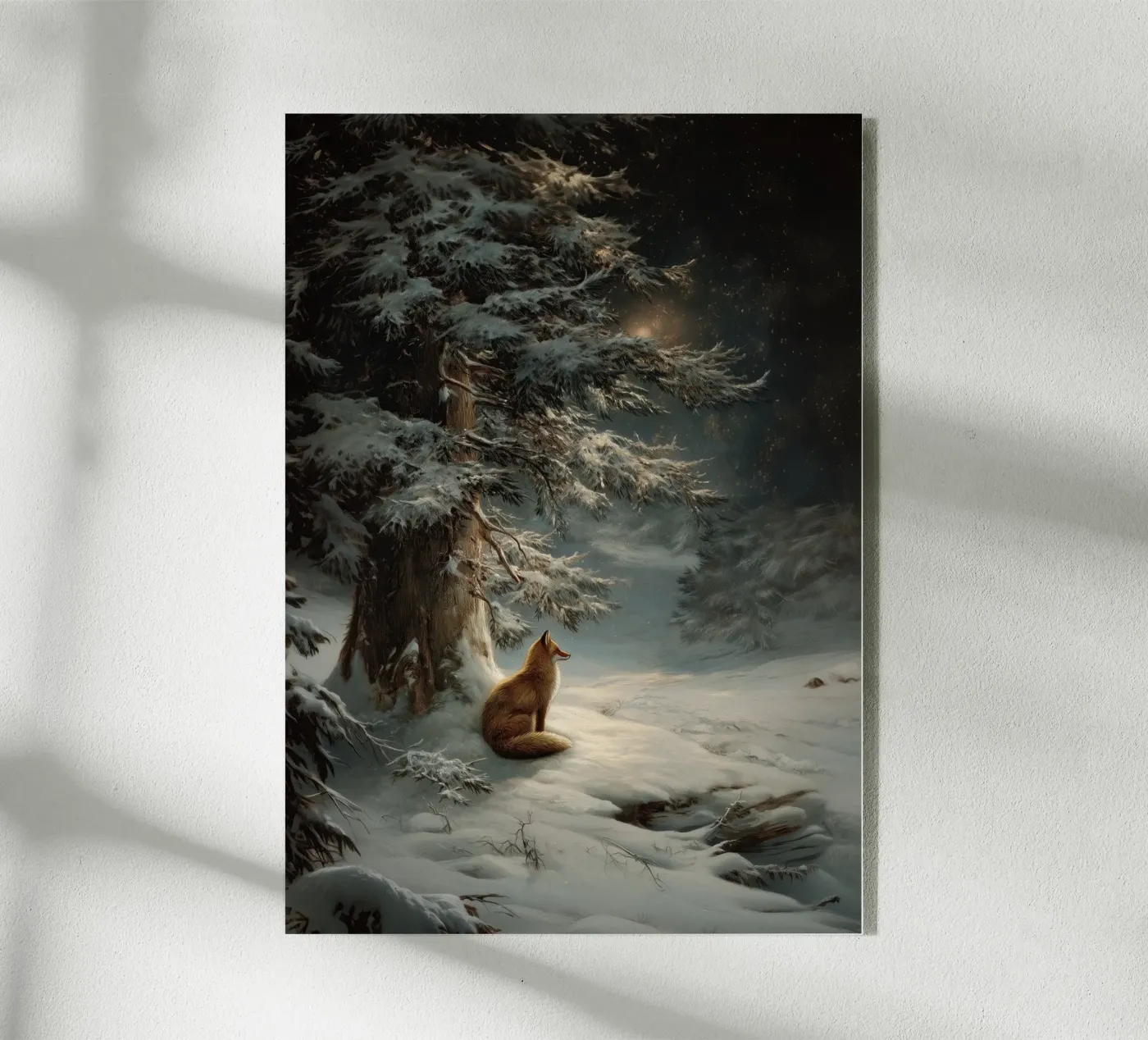 Winterfuchs Acryl-Glas von Luna & Noctua