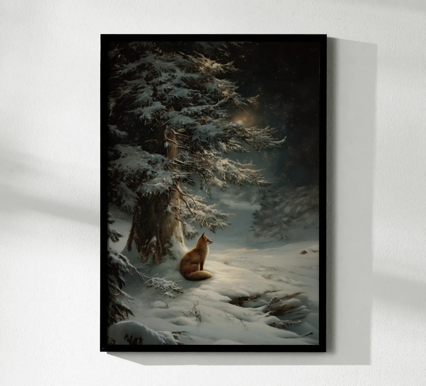 Winterfuchs Poster von Luna & Noctua