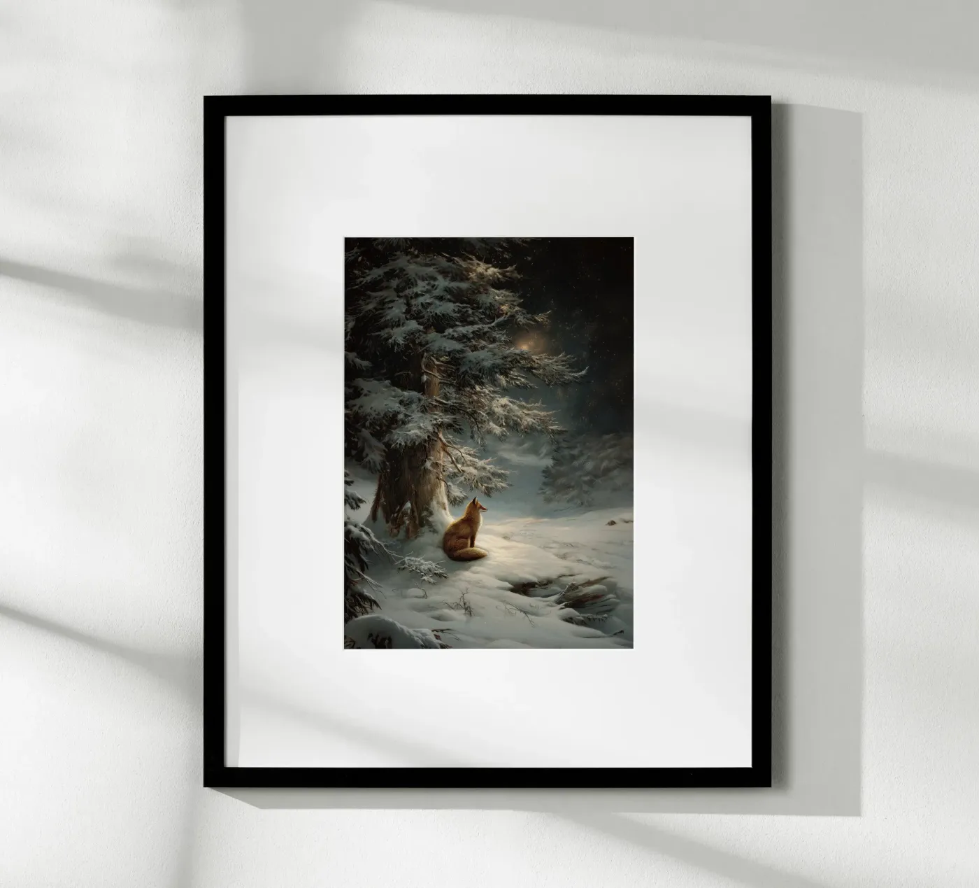 Winterfuchs Poster von Luna & Noctua