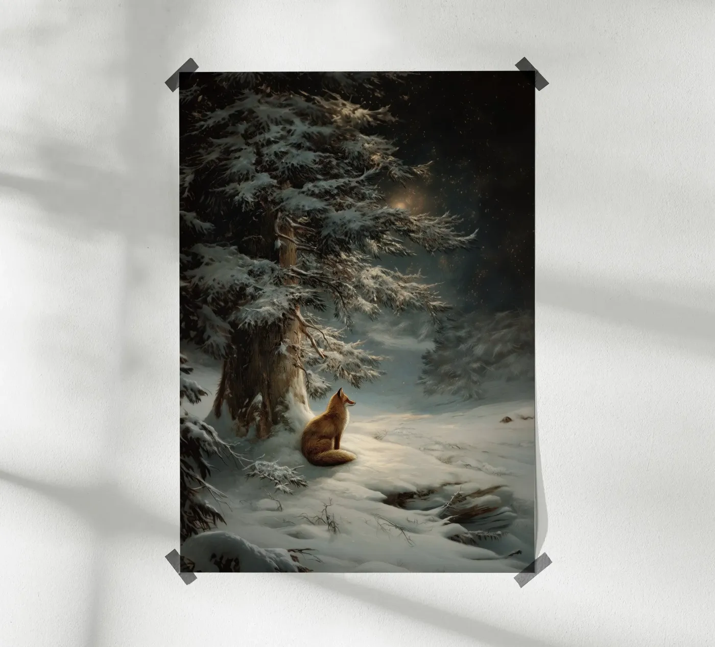 Winterfuchs poster van Luna & Noctua