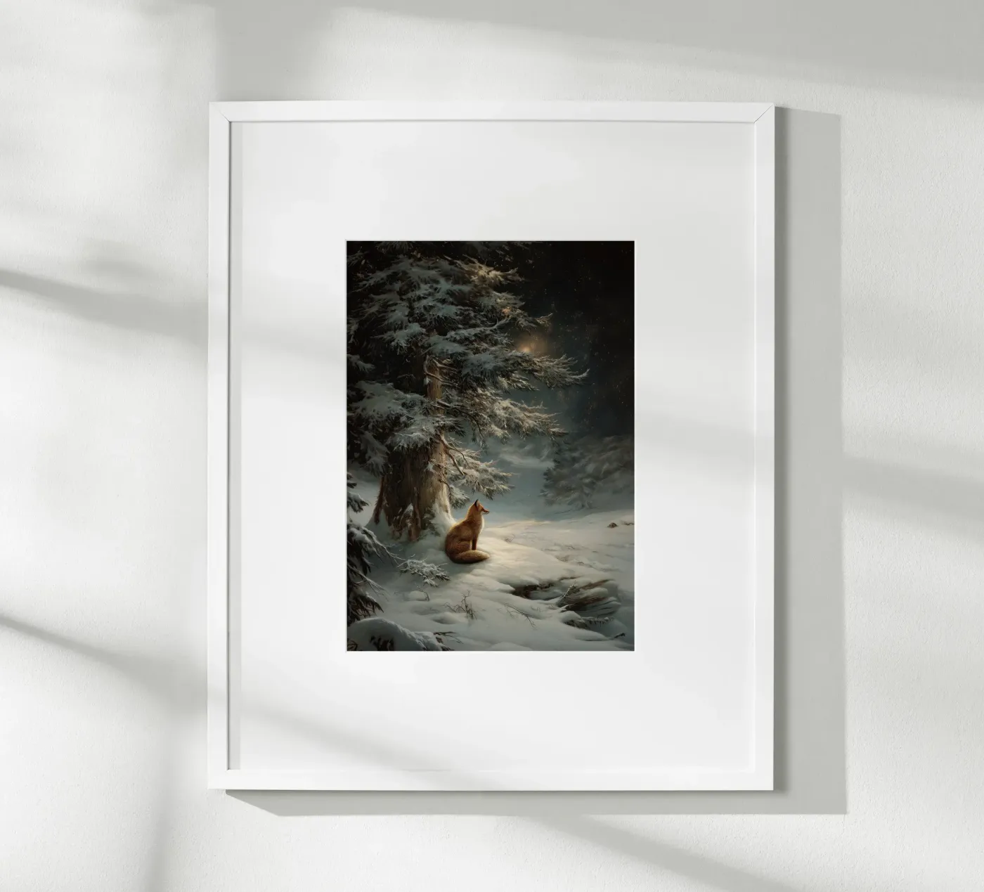 Winterfuchs Poster von Luna & Noctua