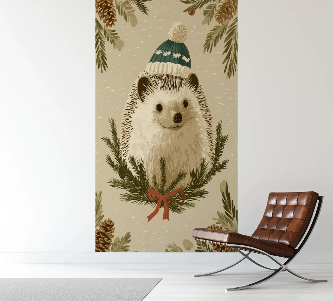 Winterigel fotobehang van Luna & Noctua