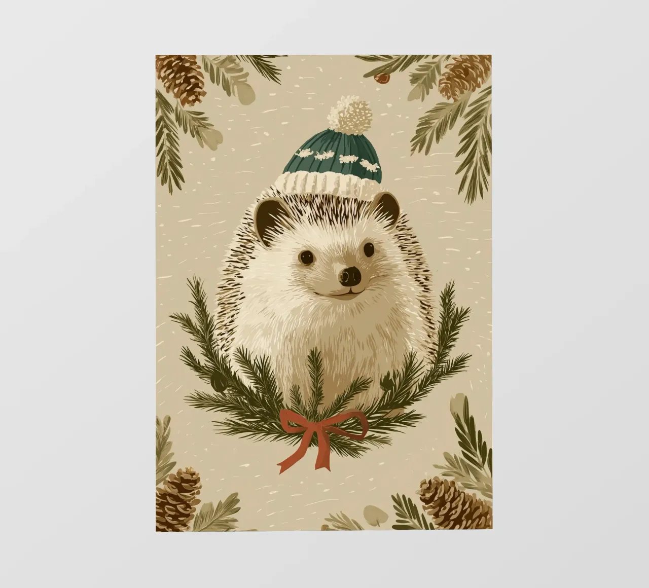 Winterigel fotobehang van Luna & Noctua