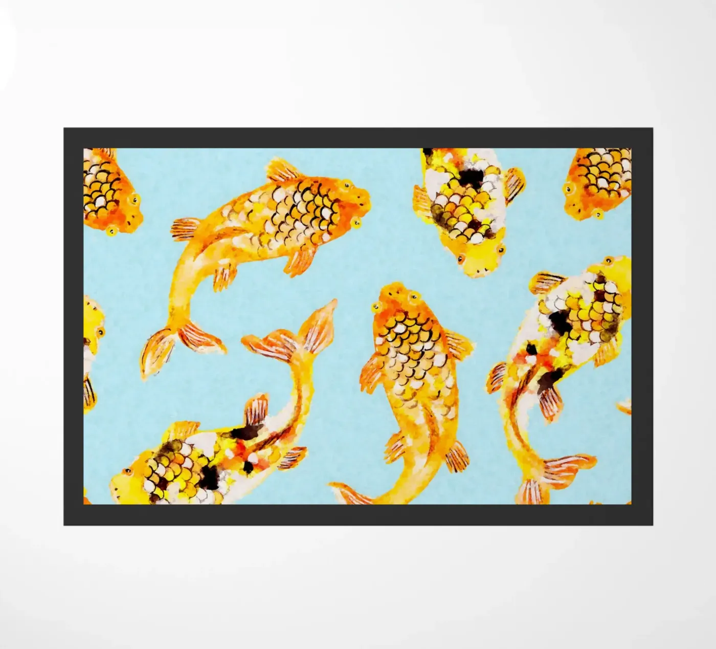 Goudvis deurmat van 83oranges.com